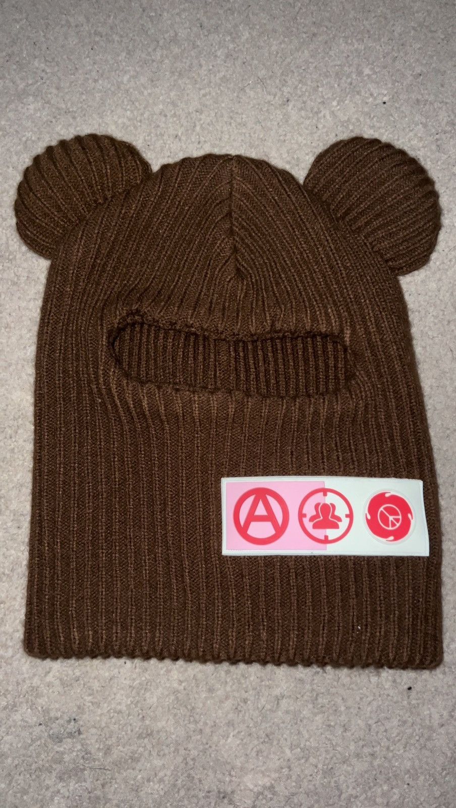 image of Stillz X Jose Wong Bad Bunny Beanie in Brown, Men's