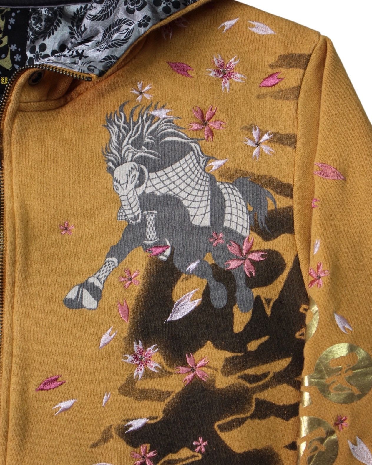 Hysteric Glamour 2000S SENBU JAPAN TIGER BLOSSOM ZIP UP HOODIE Size US L / EU 52-54 / 3 - 4 Thumbnail