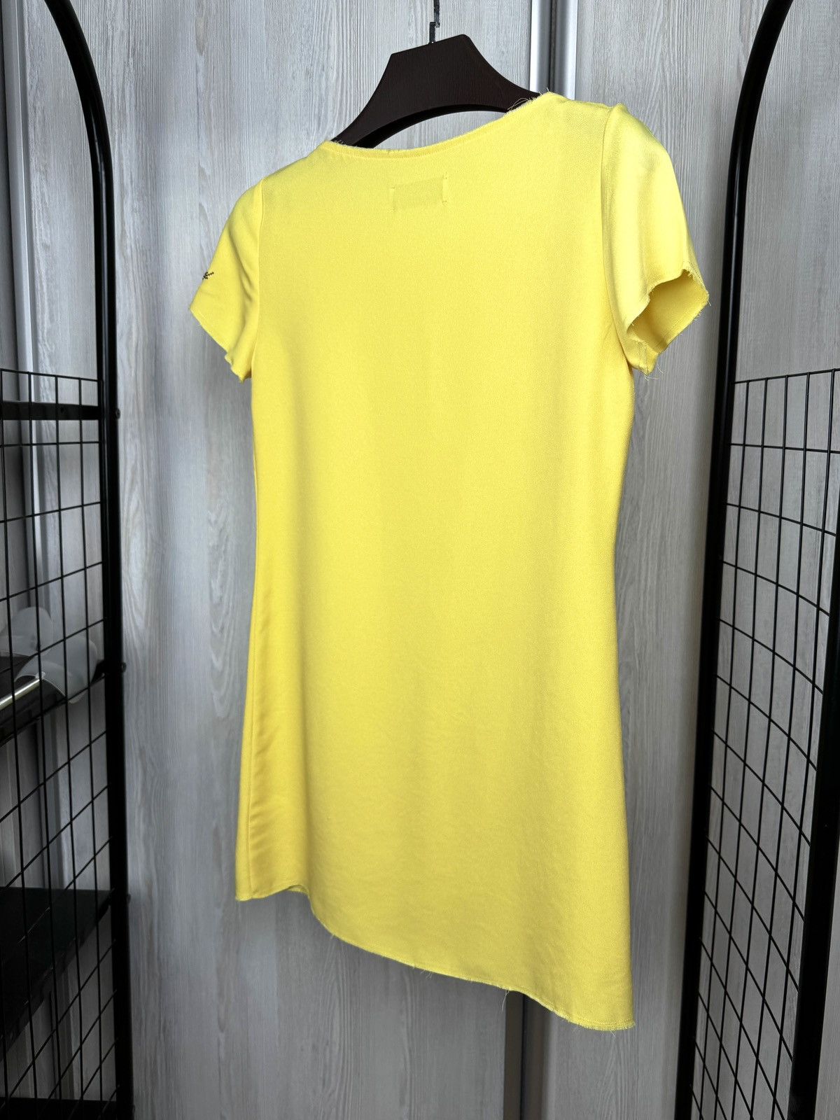 Zadig & Voltaire Zadig & Voltaire Deluxe Rani Yellow Embellished Shift Dress Size S / US 4 / IT 40 - 8 Thumbnail