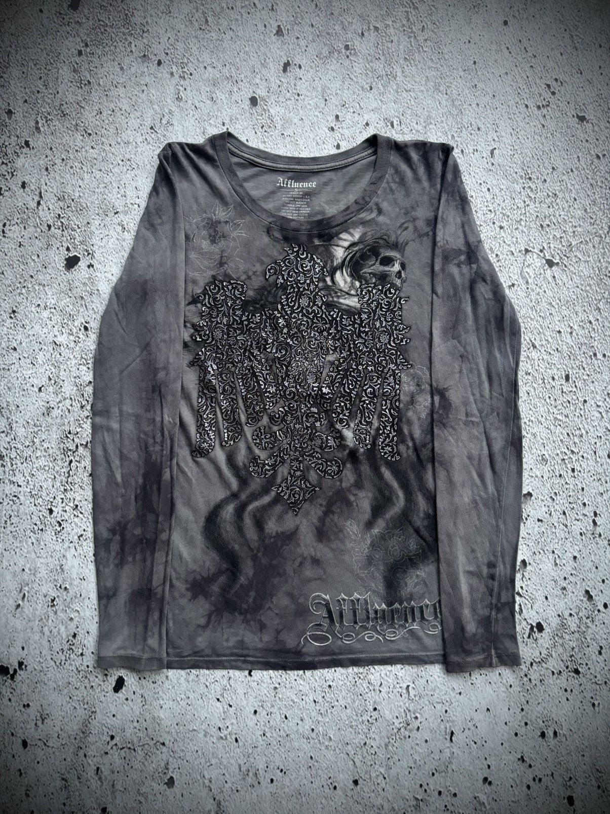 If Six Was Nine Y2k Affluence Skull Ifsix Punk Style Longsleeve Size US S / EU 44-46 / 1 - 1 Thumbnail