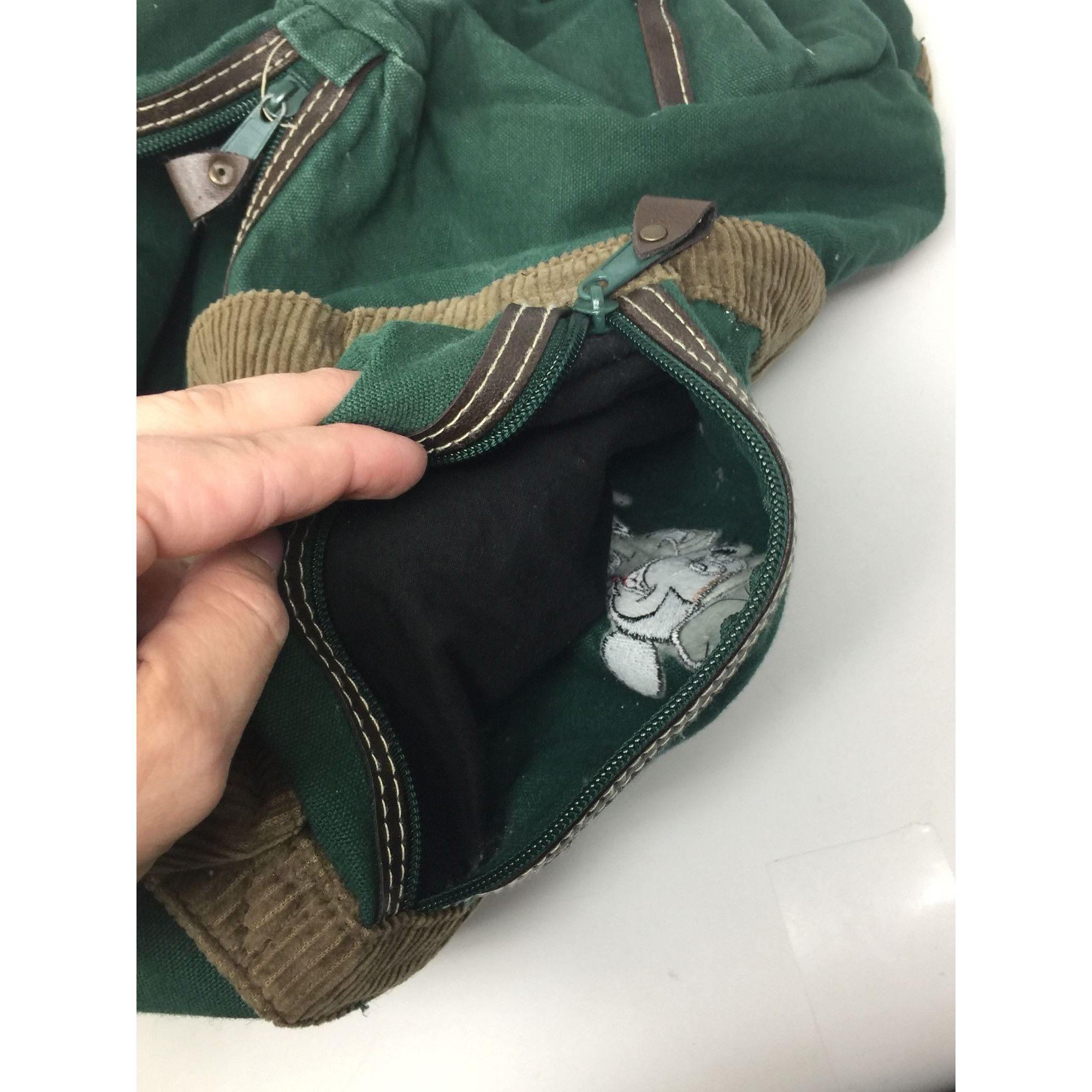 Disney Vintage Disney Mickey Unlimited Green and Brown Duffle Bag- Size ONE SIZE - 11 Thumbnail
