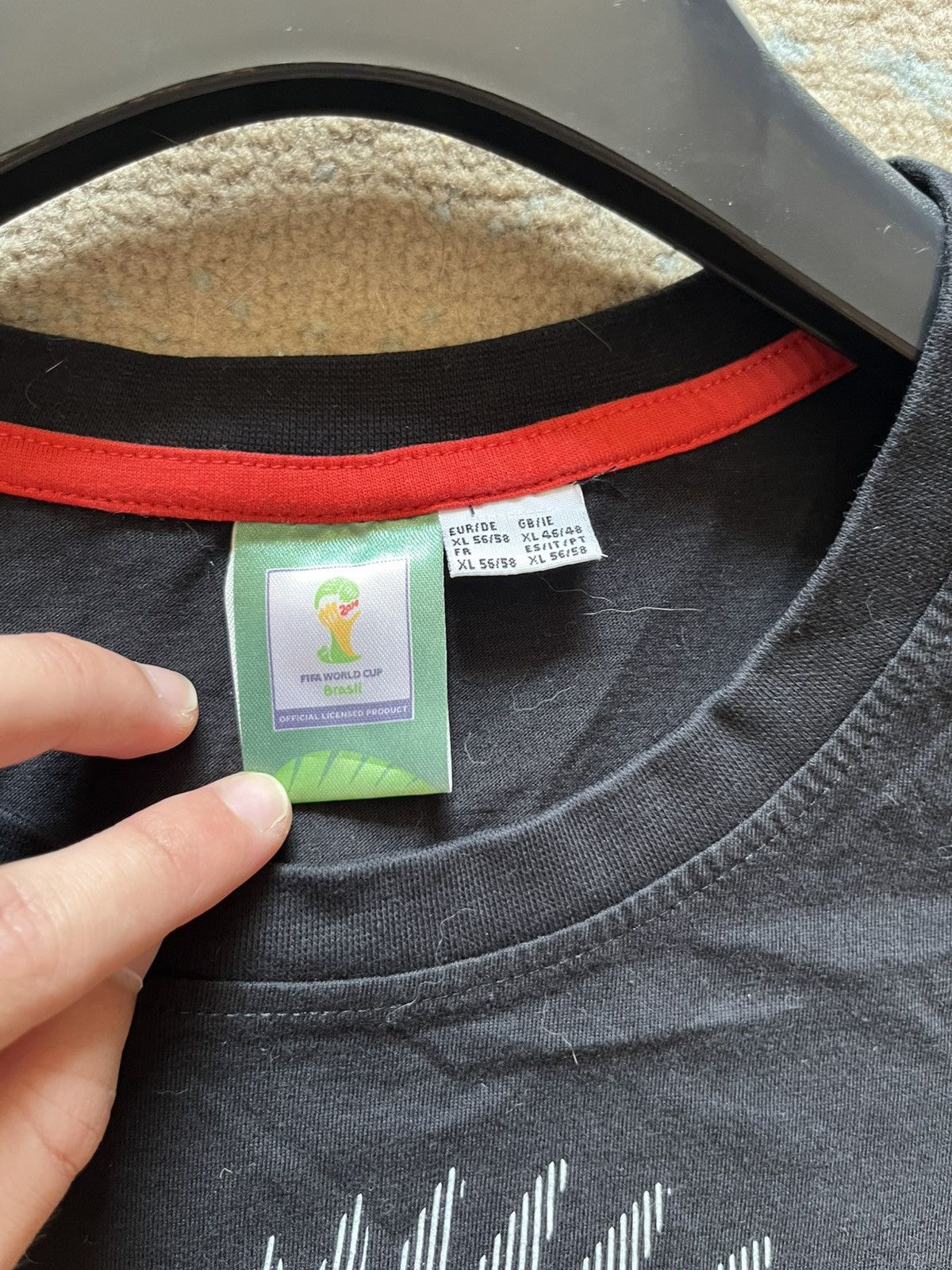 Vintage T-SHIRT FIFA WORLD CUP 2014 BRASIL DEUTSCHLAND, SIZE XL Size US XL / EU 56 / 4 - 10 Thumbnail