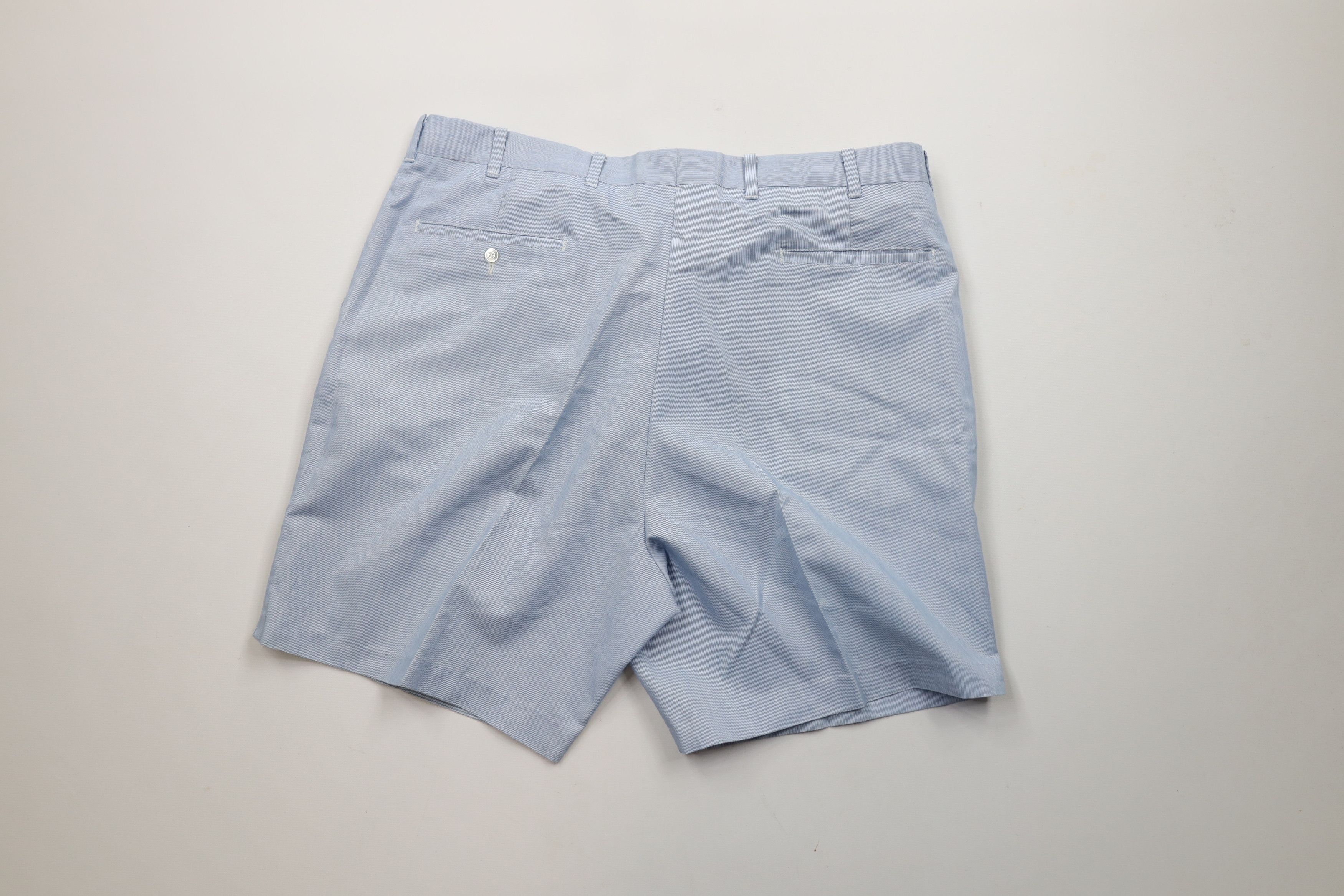 Vintage Vintage 70s Streetwear Above Knee Chino Golf Shorts Blue USA Size US 38 / EU 54 - 8 Thumbnail