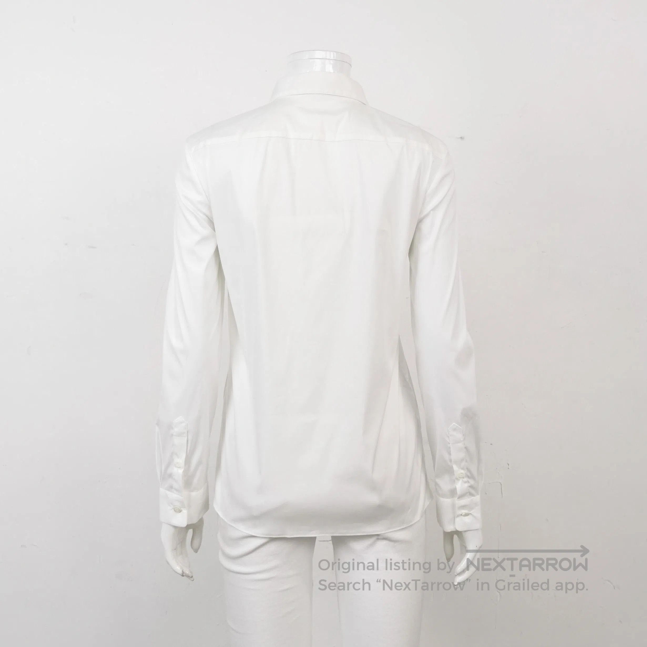 Prada Prada White Long Sleeve Button. Size XXS / US 00 / IT 34 - 2 Thumbnail
