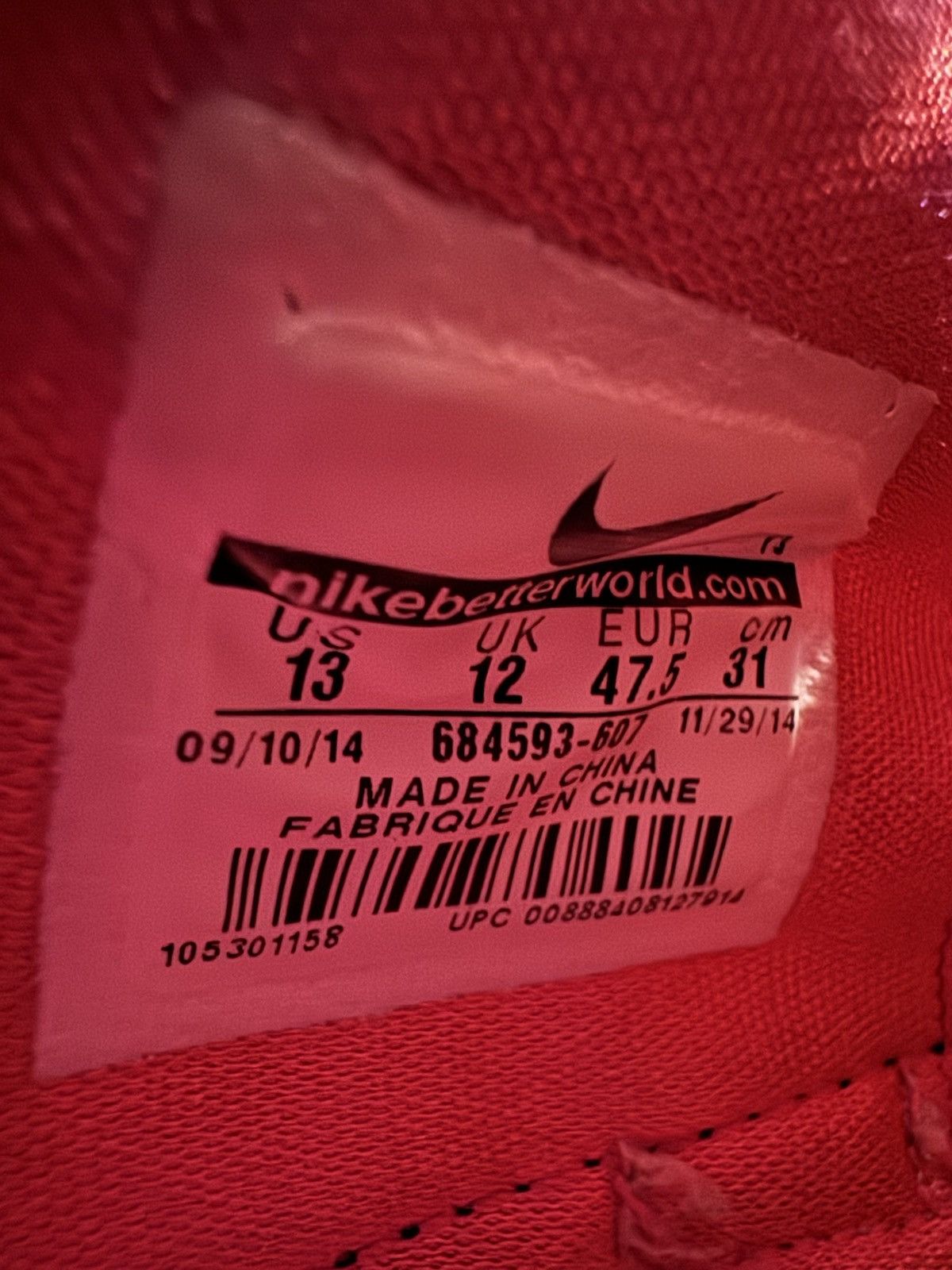 Nike × Other Nike lebron 12 XII double helix burgundy Size US 13 / EU 46 - 6 Thumbnail