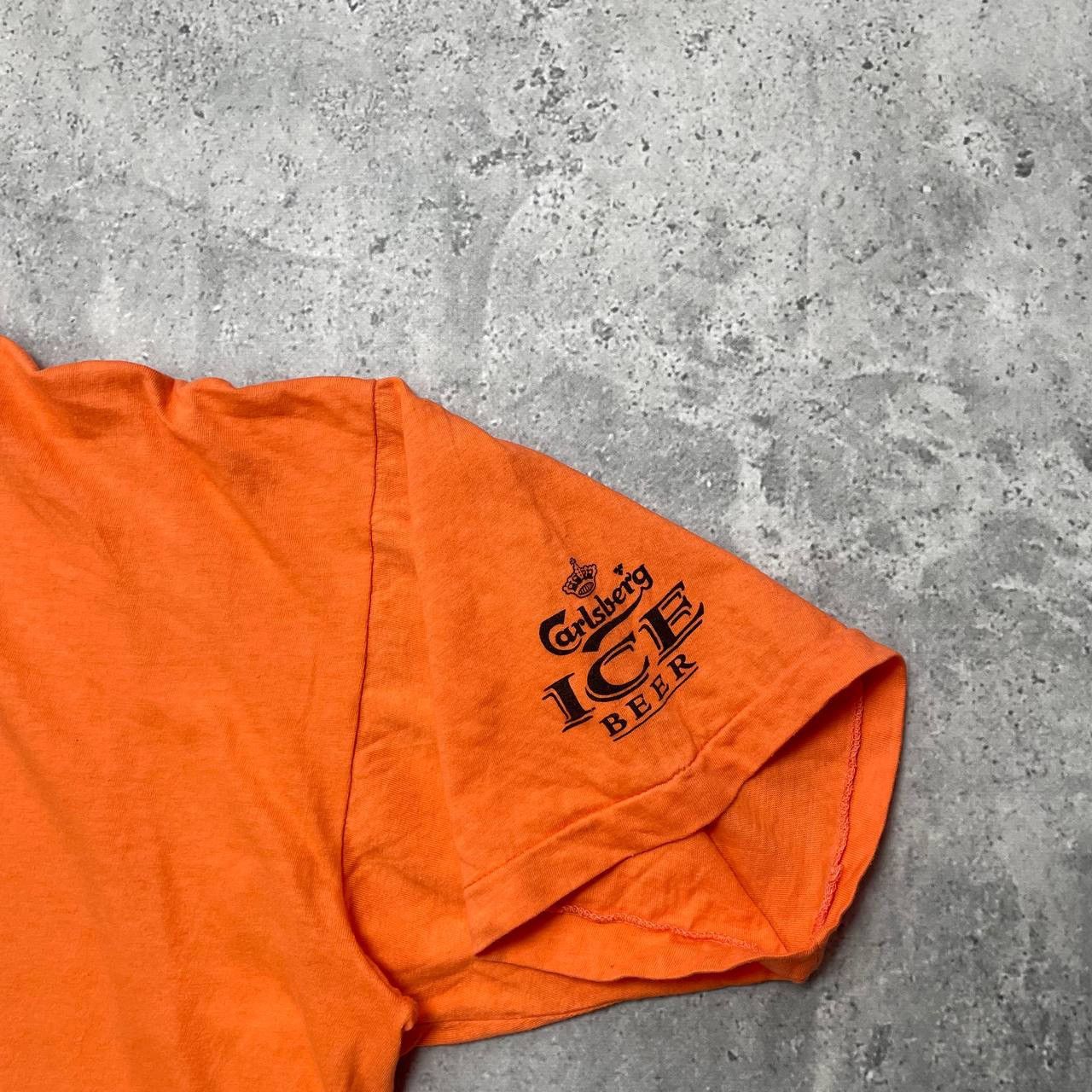 Vintage Vintage 90s Rising Heat Art T Shirt Orange Size XL Size US XL / EU 56 / 4 - 9 Thumbnail