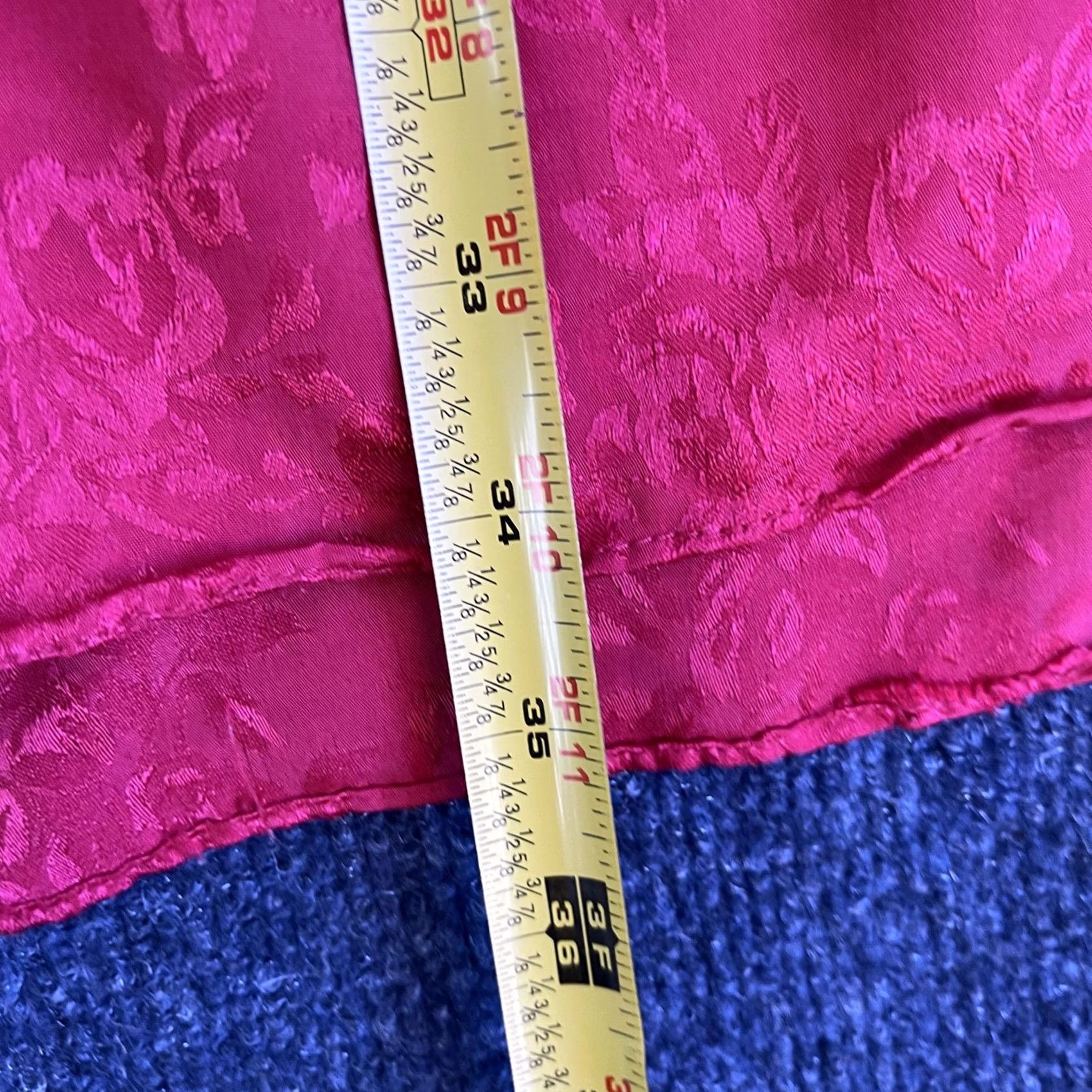Pinko VINTAGE Amilano Intimates Sleepwear Womens Medium Pink Satin Button Front Floral Shirt Size ONE SIZE - 4 Thumbnail