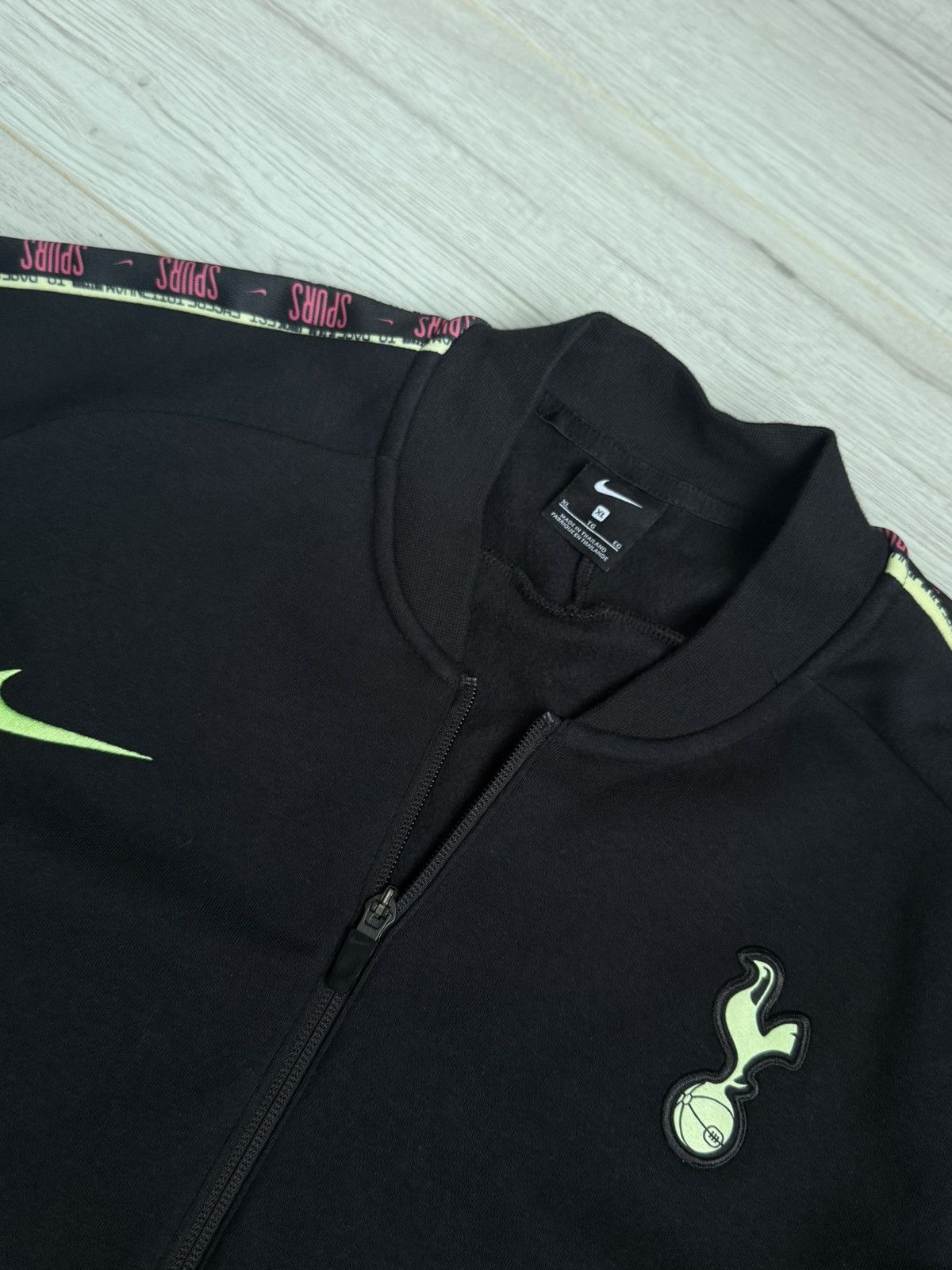 Nike × Vintage Nike Soccer Jerseys Tottenham Hotspur zip up track jacket Size US XL / EU 56 / 4 - 3 Thumbnail