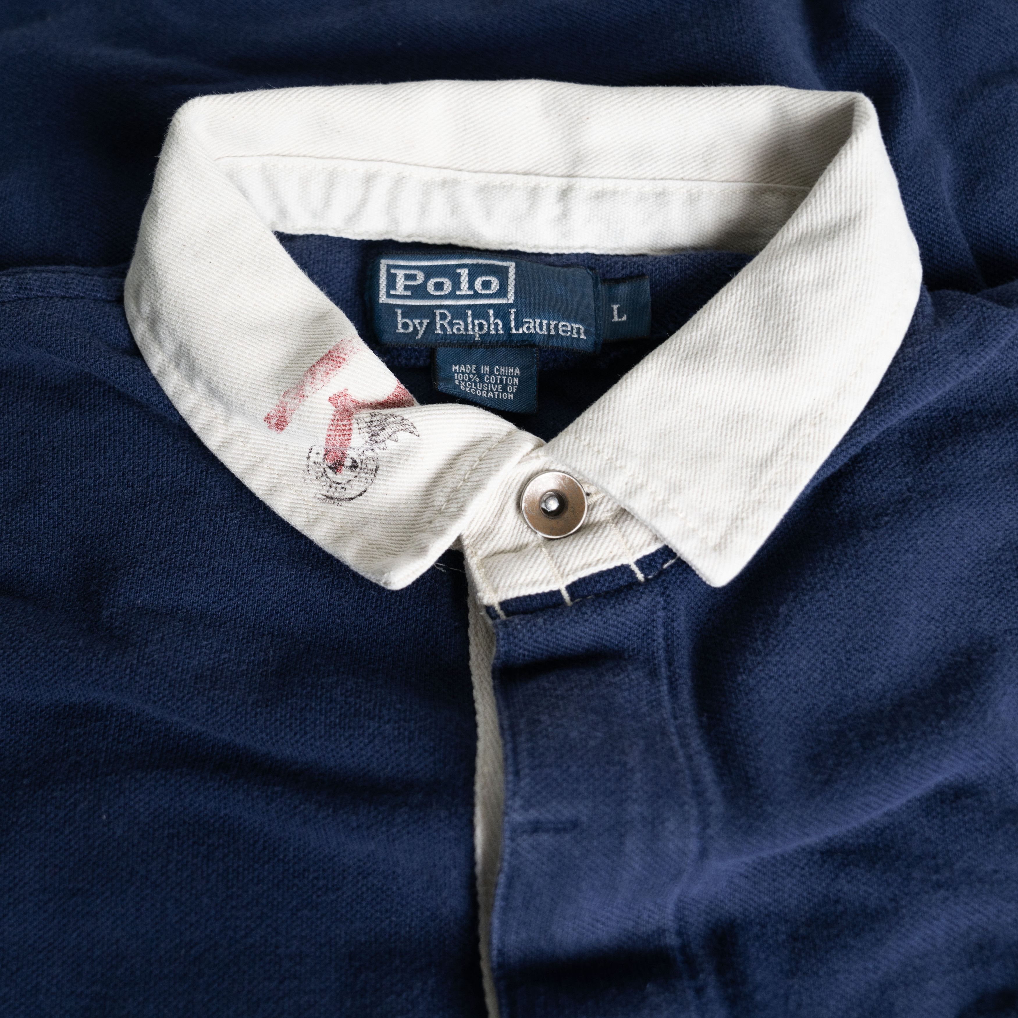 Polo Ralph Lauren Vintage 2007 Polo Ralph Lauren Fish Rugby Graphic Polo Shirt Size US L / EU 52-54 / 3 - 4 Thumbnail