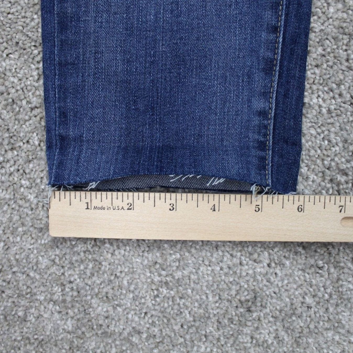Paige PAIGE Jimmy Skinny Jeans Womens 25 Blue Distressed Capris 22" Inseam Jeans Size 42" / US 20 - 4 Thumbnail