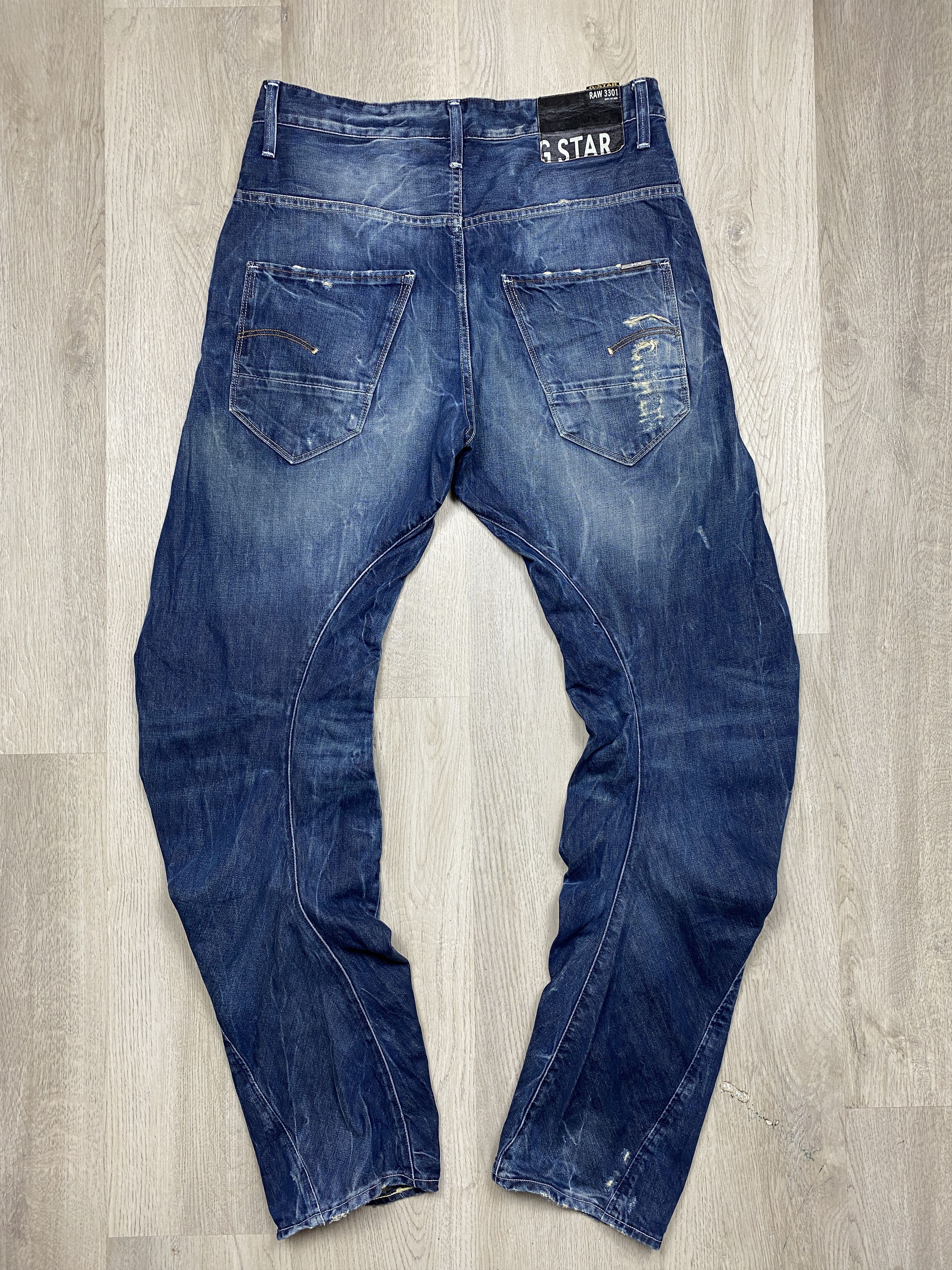 G-Star G Star Raw Vintage Mens Denim Pants Arc Loose Tapered Jeans Size US 31 - 6 Thumbnail