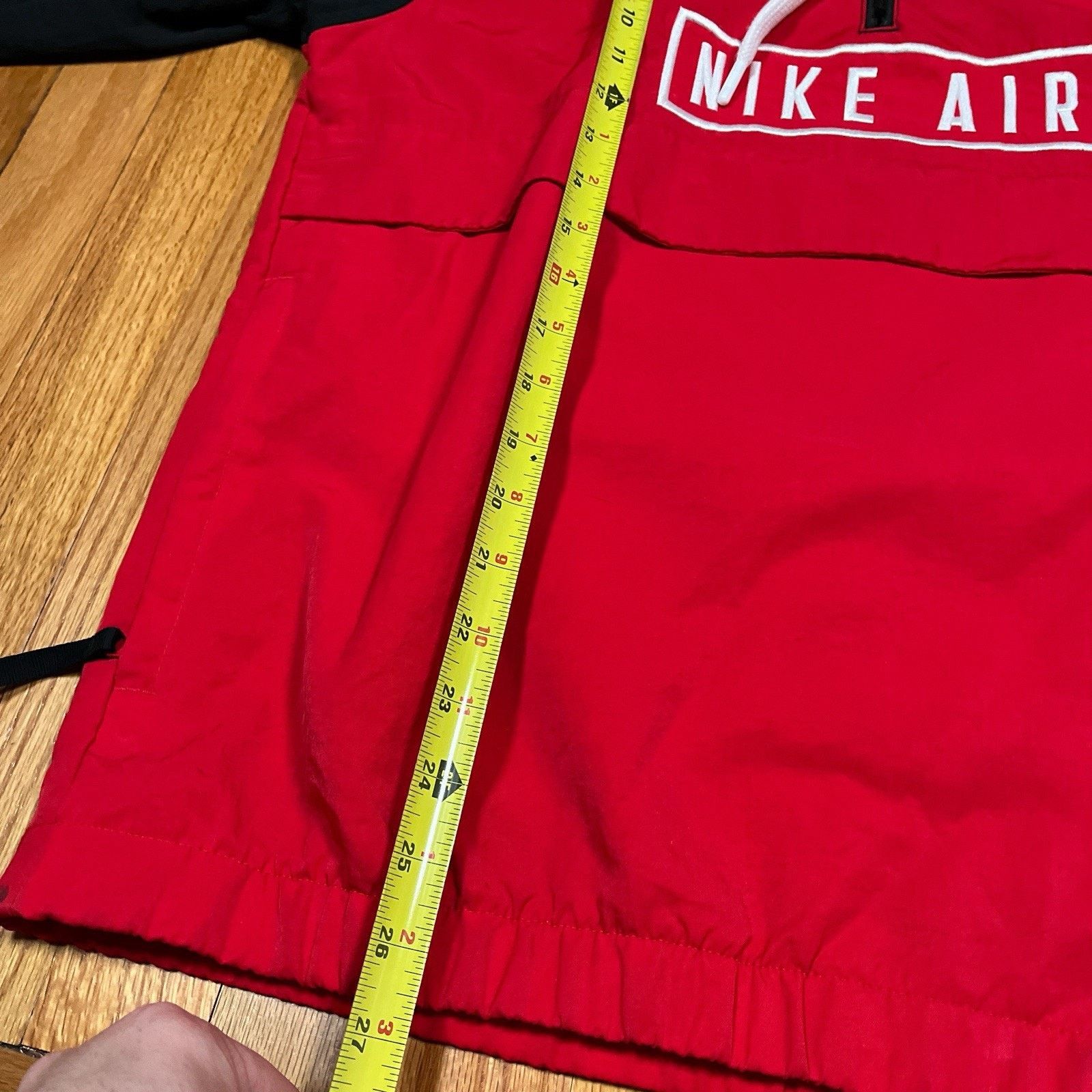 Nike Nike Air Anorak 1/4 Zip Hooded Red Black Small Nylon Jacket Size US S / EU 44-46 / 1 - 6 Thumbnail