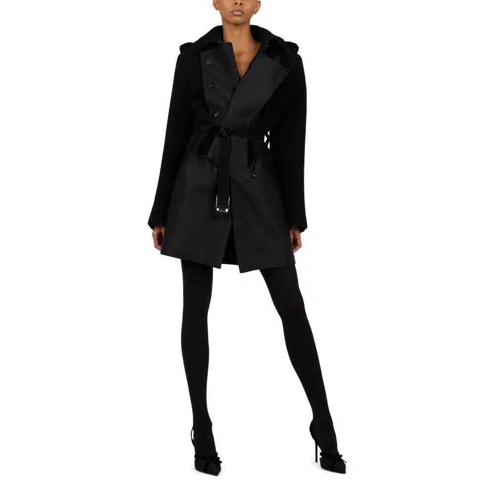 Tom Ford o1loc1c1024 CP1576 Belted Short Coat in Black Size XS / US 0-2 / IT 36-38 - 2 Thumbnail