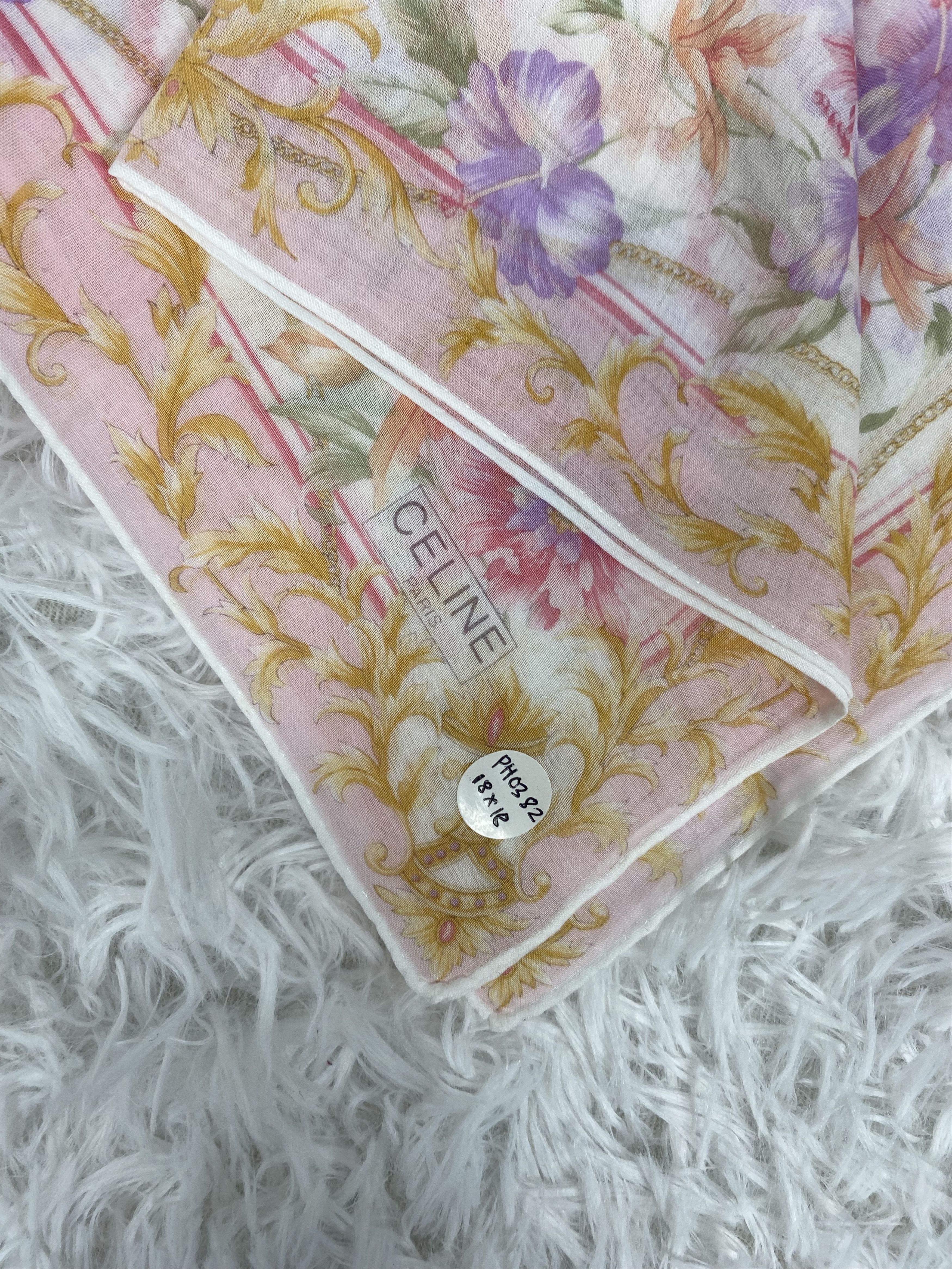 Celine × Vintage Vintage Celine Handkerchief Neckerchief PH0382 Size ONE SIZE - 2 Thumbnail