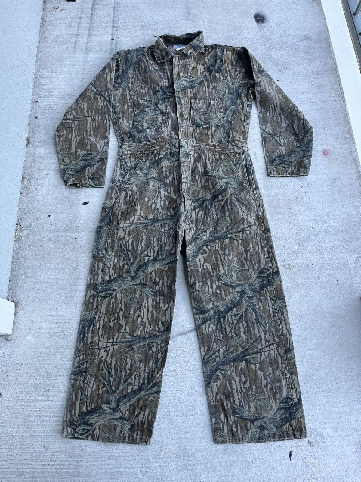 Mossy Oaks × Vintage Vintage Mossy Oak Camouflage Coveralls – Made in USA Medium Size US M / EU 48-50 / 2 - 1 Thumbnail
