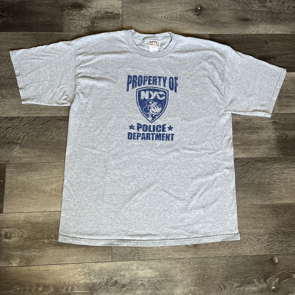 Disney × Vintage Rare Vintage 2000s Disney NYC Police Department Mickey Tee Size US XL / EU 56 / 4 - 2 Thumbnail