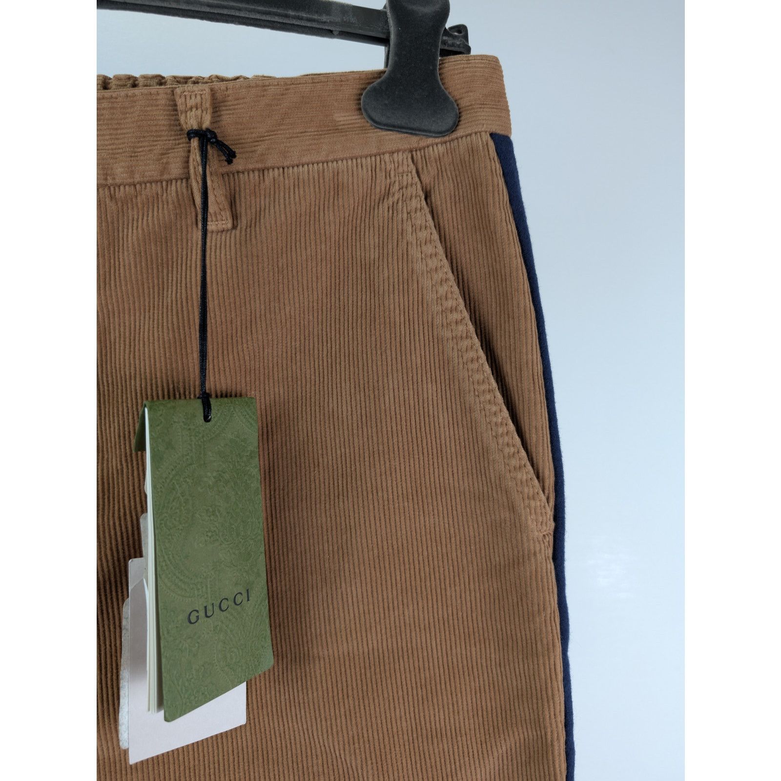 Gucci o1rshd1 Dyed Wash Velvet W/Melton Pant in Vintage Camel Size US 34 / EU 50 - 5 Thumbnail