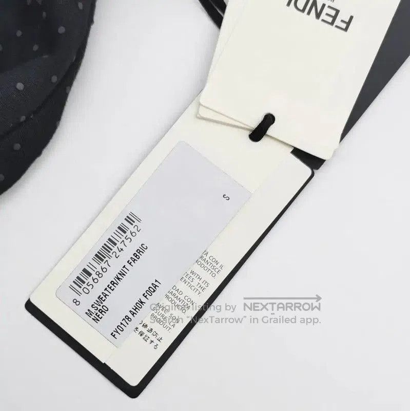 Fendi Fendi Black Logo Embroidery Men's Sweatshirt . Size US S / EU 44-46 / 1 - 4 Thumbnail