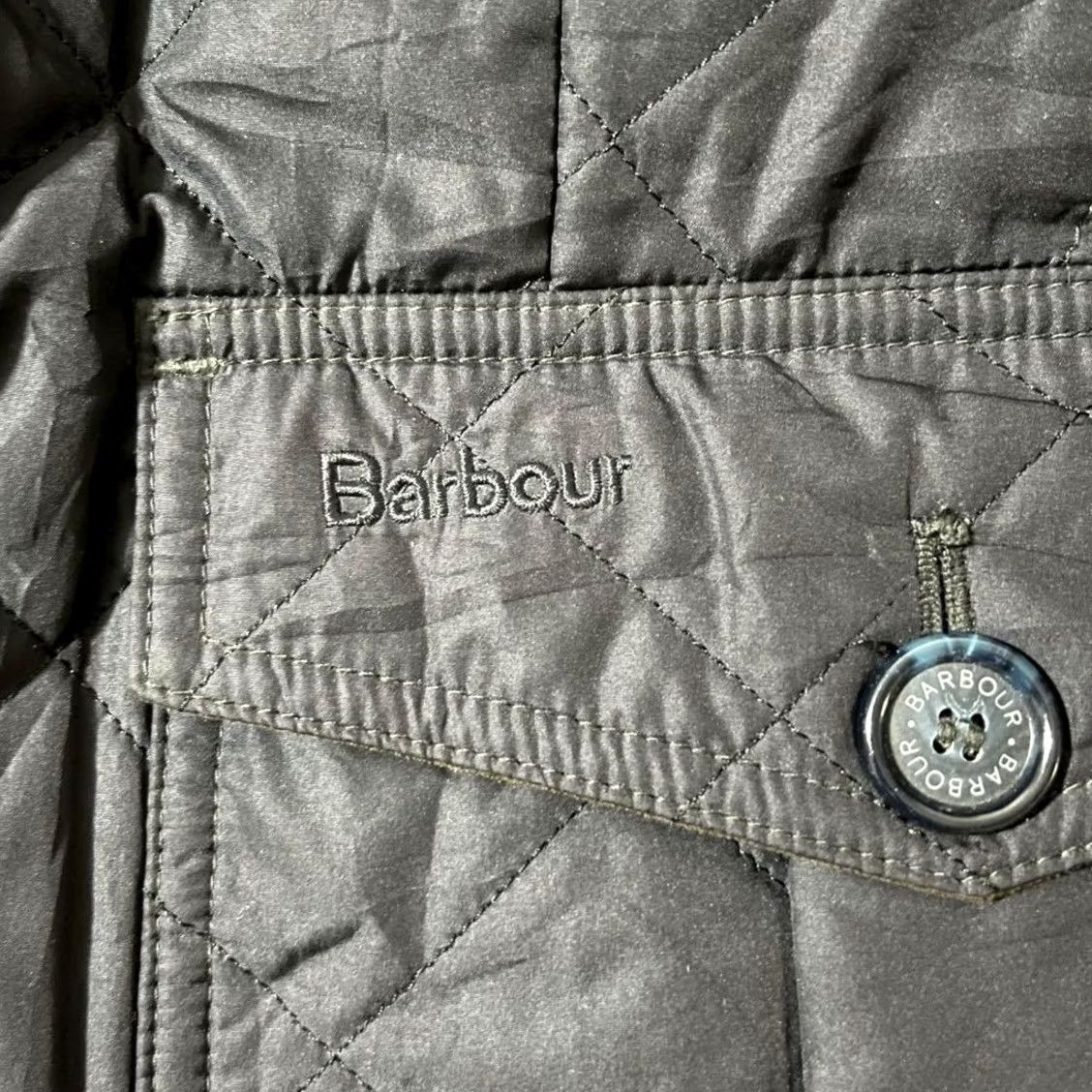 Barbour Barbour Quilted Jacket Navy Blue Diamond Quilt Coat Men's Size US M Liddesdale – Vintage Jacket Size US M / EU 48-50 / 2 - 7 Thumbnail
