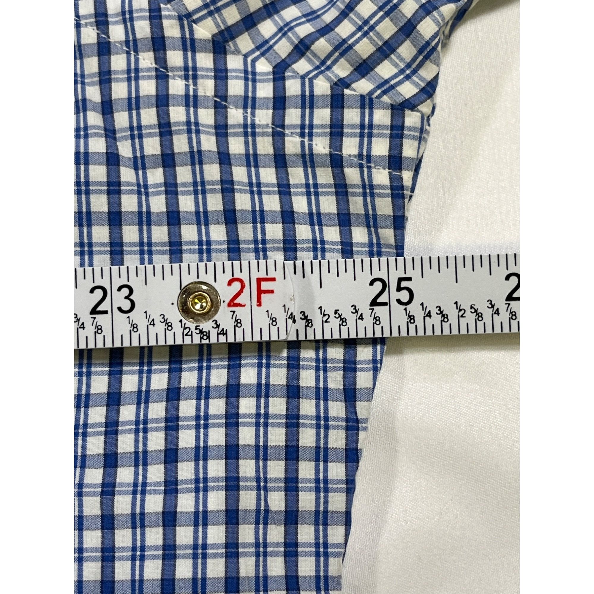 Ralph Lauren Ralph Lauren SKU 7739 Mens Blue and White Checkered Button D Size US XL / EU 56 / 4 - 4 Thumbnail