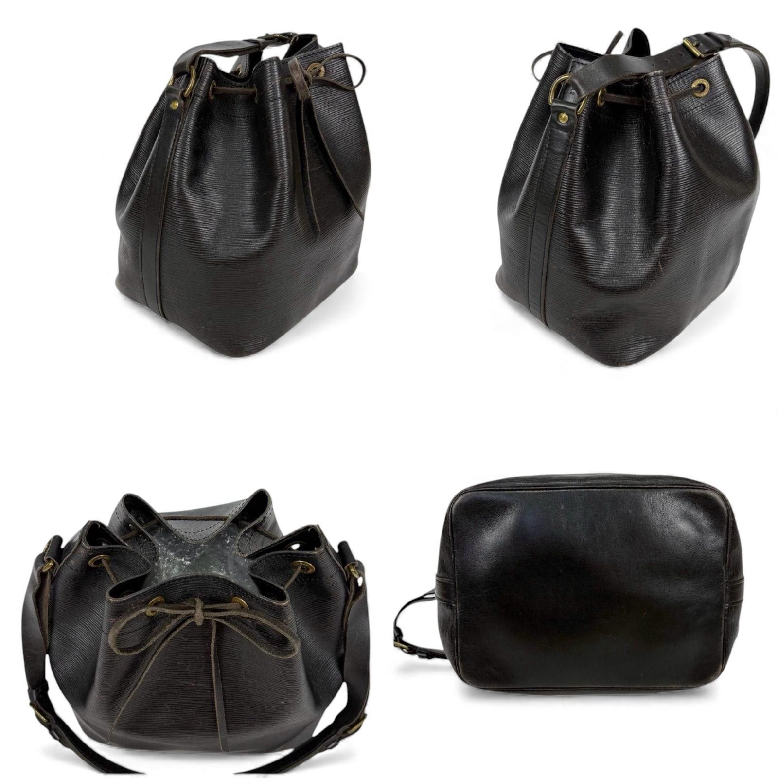 Louis Vuitton Louis Vuitton - Black Epi Leather Noé Shoulder Bag Size ONE SIZE - 9 Thumbnail