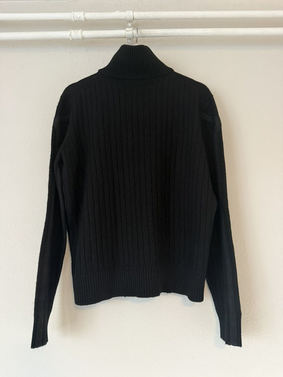 Dirk Bikkembergs Sculptural Ribbed Knit with High Collar Detail Size US L / EU 52-54 / 3 - 5 Thumbnail