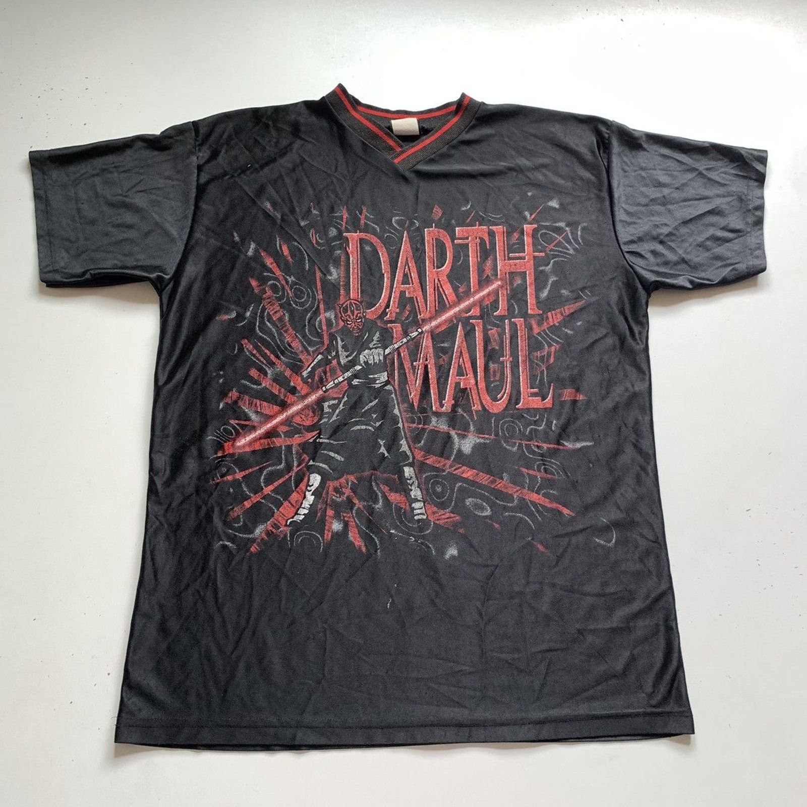 Star Wars × Vintage Vintage 90s Darth Maul Star Wars Ep1 Graphic Jersey XL Rare Size US XL / EU 56 / 4 - 1 Thumbnail