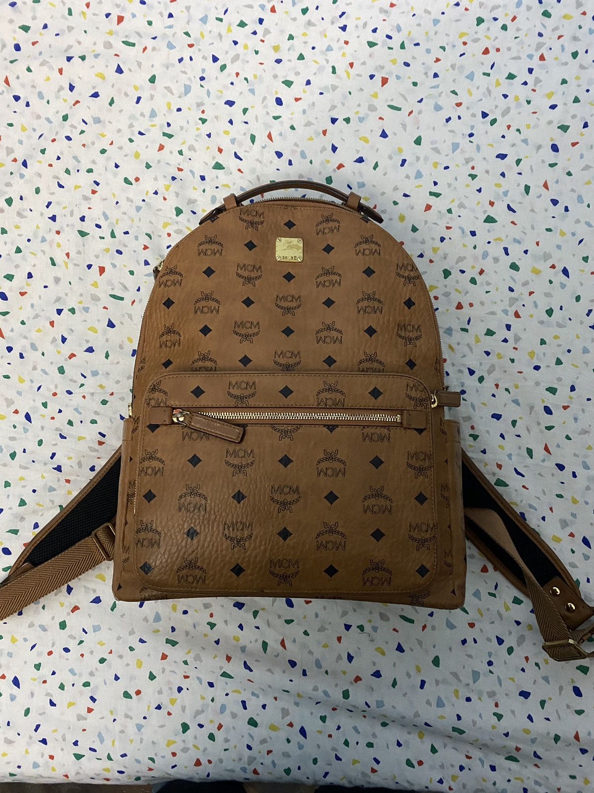 MCM MCM Stark Backpack In Visetos Size ONE SIZE - 1 Thumbnail