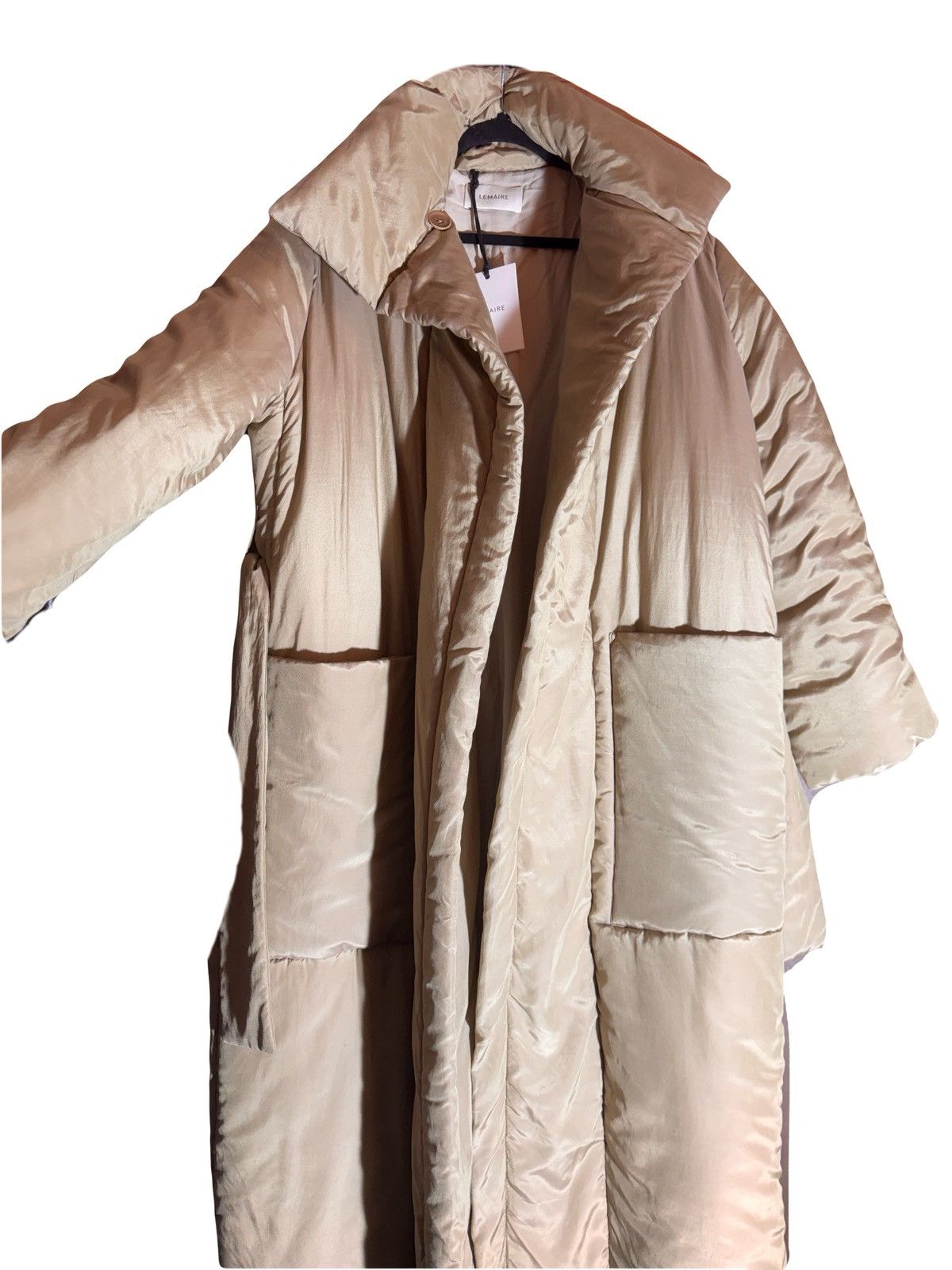 Lemaire lemaire runway fw21 beige silk dawn jacket coat 38 Size S / US 4 / IT 40 - 6 Thumbnail
