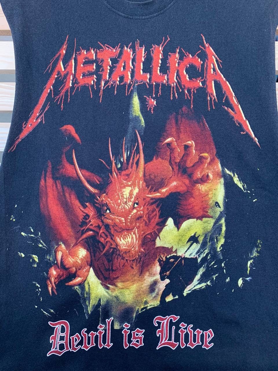 Band Tees × Metallica × Vintage VINTAGE UNRELEASED METALLICA DEVIL IN LIVE TEE SHIRT Size US M / EU 48-50 / 2 - 2 Thumbnail