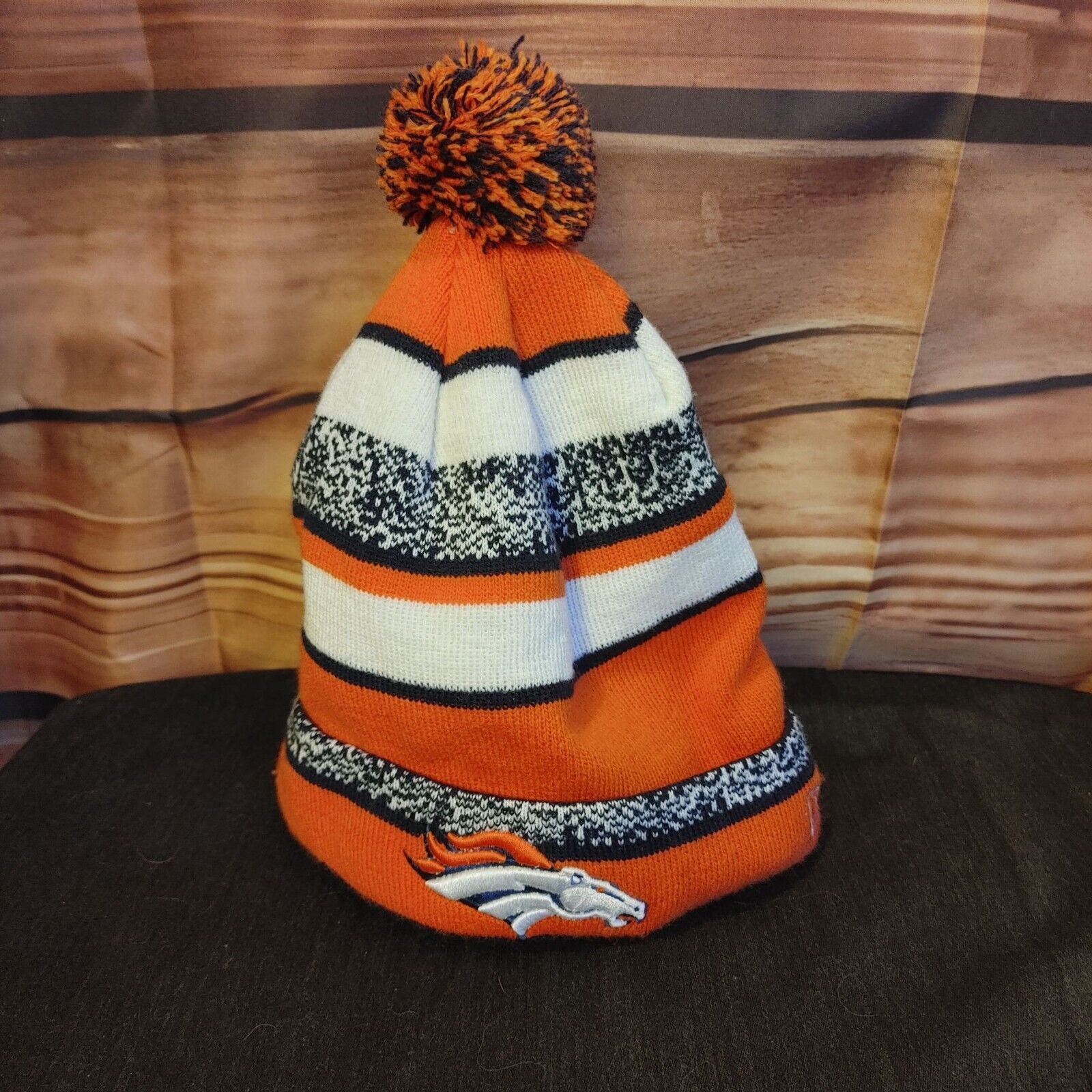 NFL NFL New Era Denver Bronco's Football Wool Knitted Orange Bea Size ONE SIZE - 1 Thumbnail