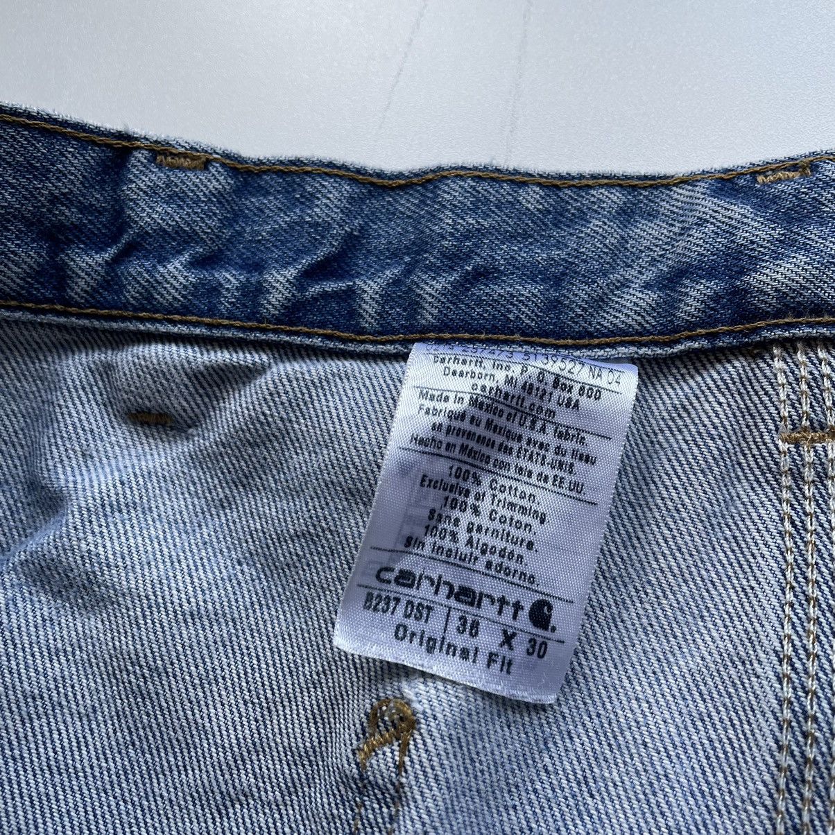 Carhartt × Vintage Vintage 90s Y2K Carhartt Distressed Denim Jeans 36x32 Rare Size US 36 / EU 52 - 9 Thumbnail