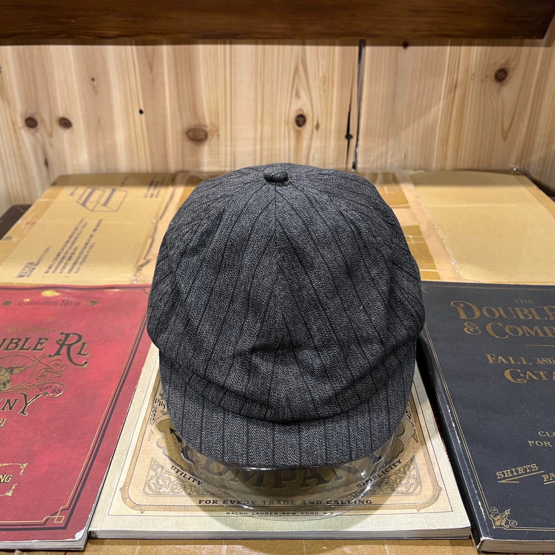 RRL Ralph Lauren rrl newsboy cap in dark gray Size ONE SIZE - 1 Thumbnail
