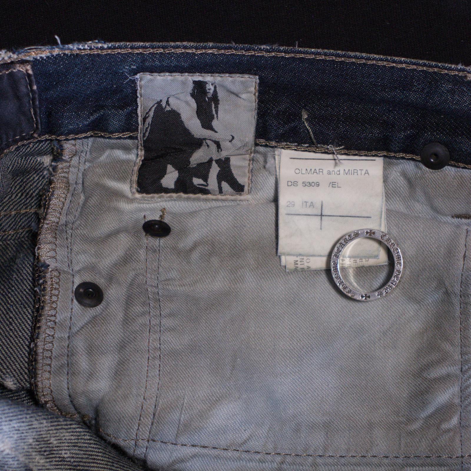 Rick Owens SS09 Rick Owens Acid Wash Banana Cut Denim Size US 29 - 8 Thumbnail