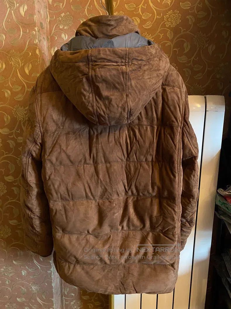 Brunello Cucinelli Brunello Cucinelli Real leather down jacket, Hungarian gra Size US L / EU 52-54 / 3 - 2 Thumbnail