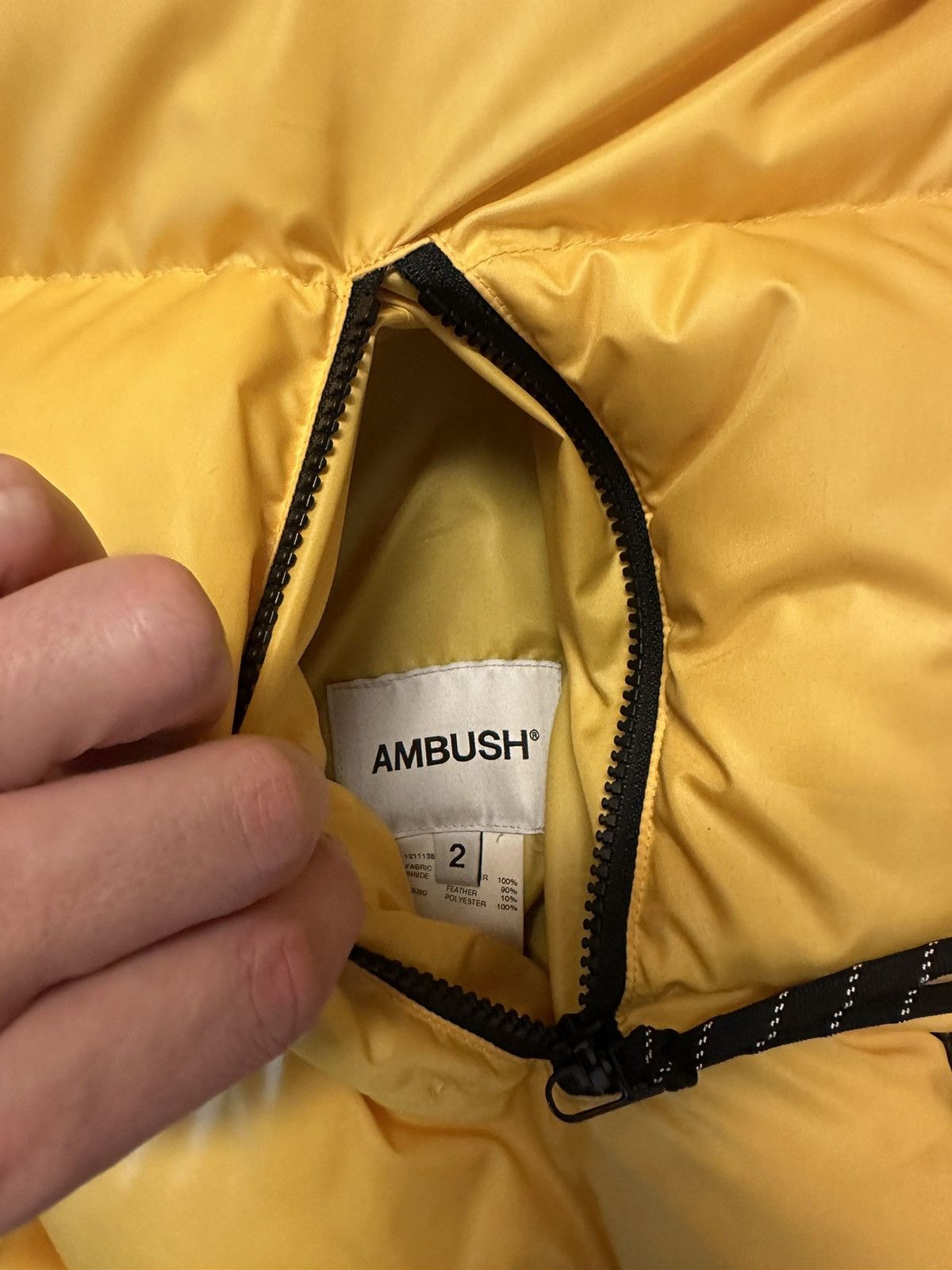 Ambush Design Runway piece! Ambush Reversible Yellow Down Jacket Size US L / EU 52-54 / 3 - 9 Thumbnail
