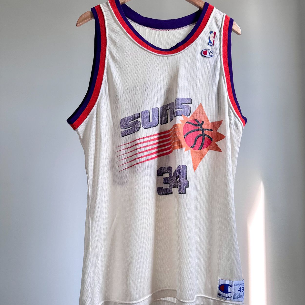 Vintage 90' Phoenix Suns Jersey : No.34 Barkley size XL Size US XL / EU 56 / 4 - 1 Thumbnail