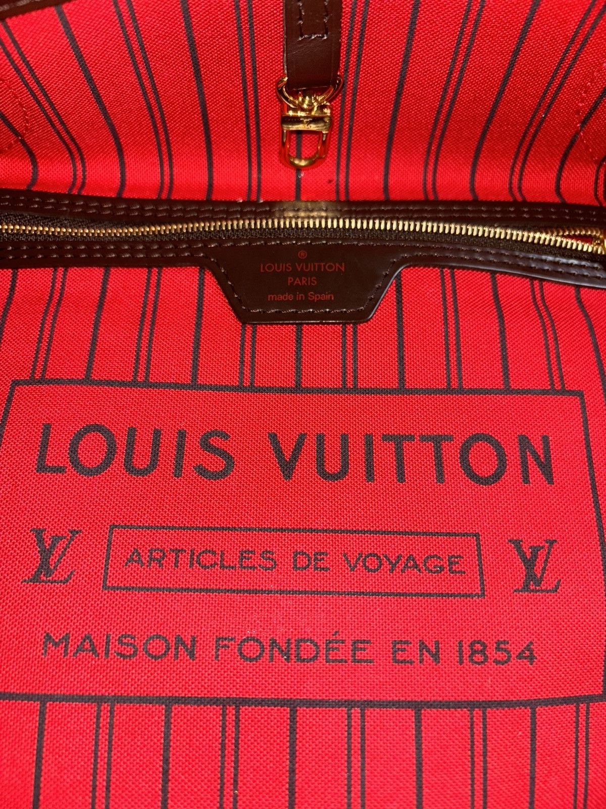 Louis Vuitton Louis Vuitton Damier Ebene Neverfull Size ONE SIZE - 8 Thumbnail