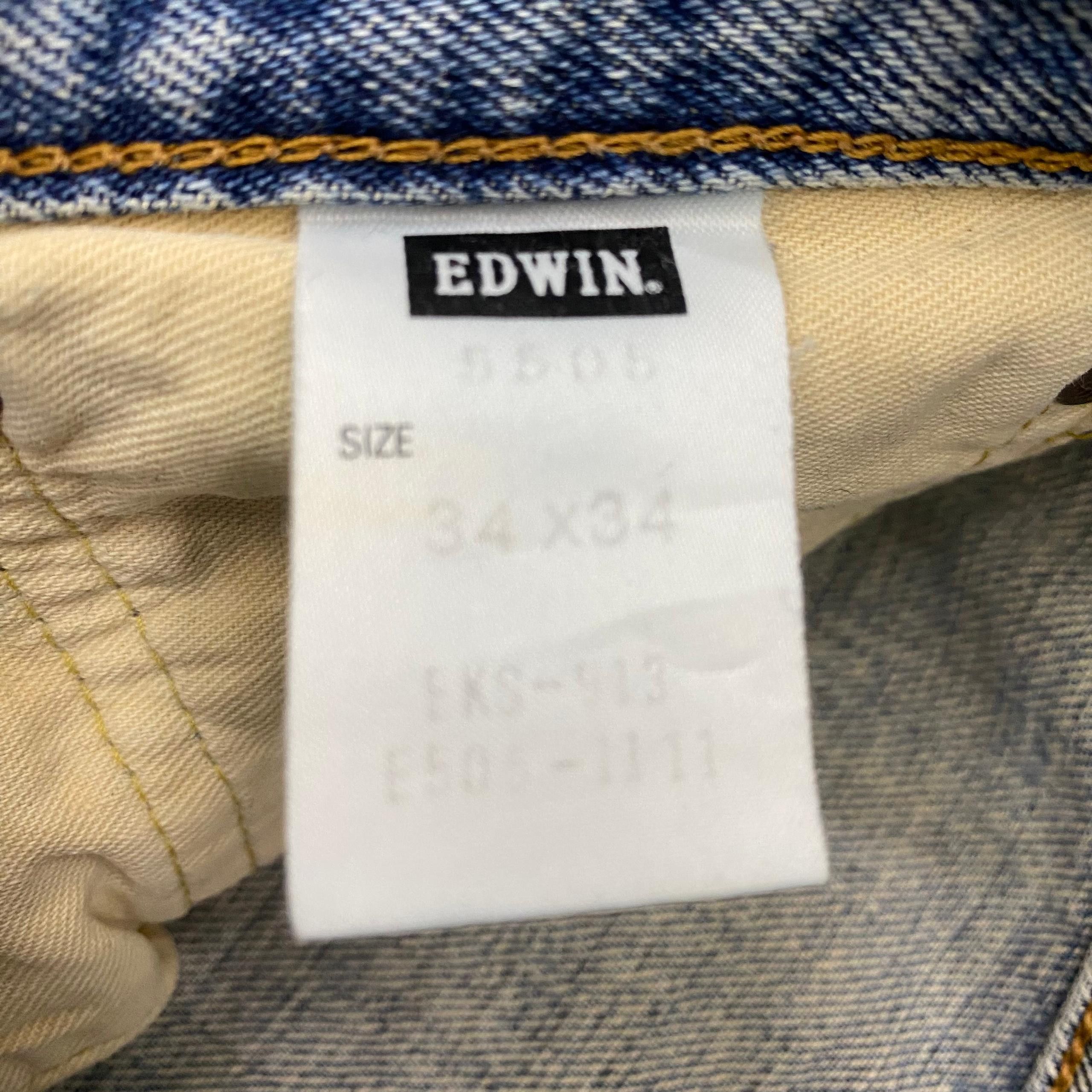 Edwin 💥Best Offer💥Vintage Edwin 505x Distressed Denim Size US 34 / EU 50 - 11 Thumbnail