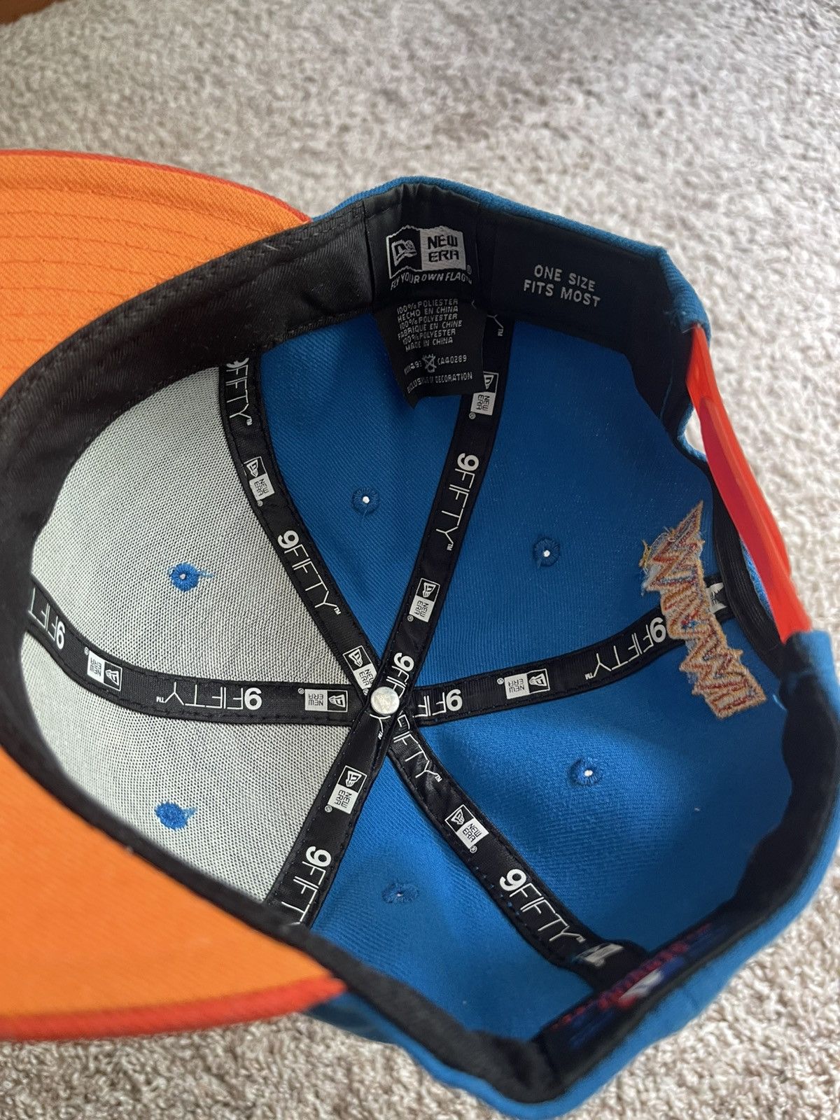 New Era New Era Marlins SnapBack Hat Size ONE SIZE - 4 Thumbnail