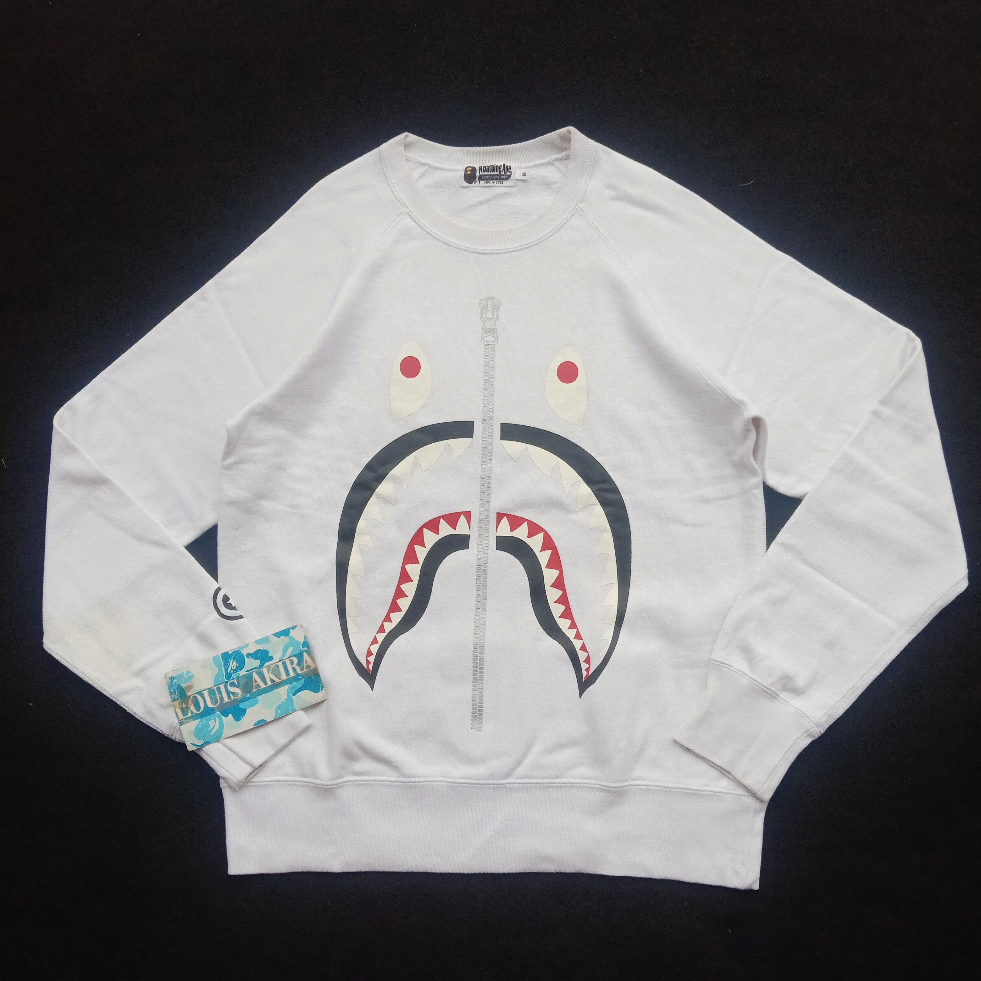 Bape Shark Crewneck Size US M / EU 48-50 / 2 - 1 Thumbnail