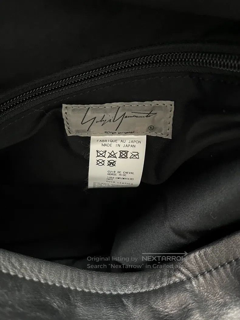 Yohji Yamamoto Yohji Yamamoto Leather Drawstring Crossbody Bag Size ONE SIZE - 6 Thumbnail