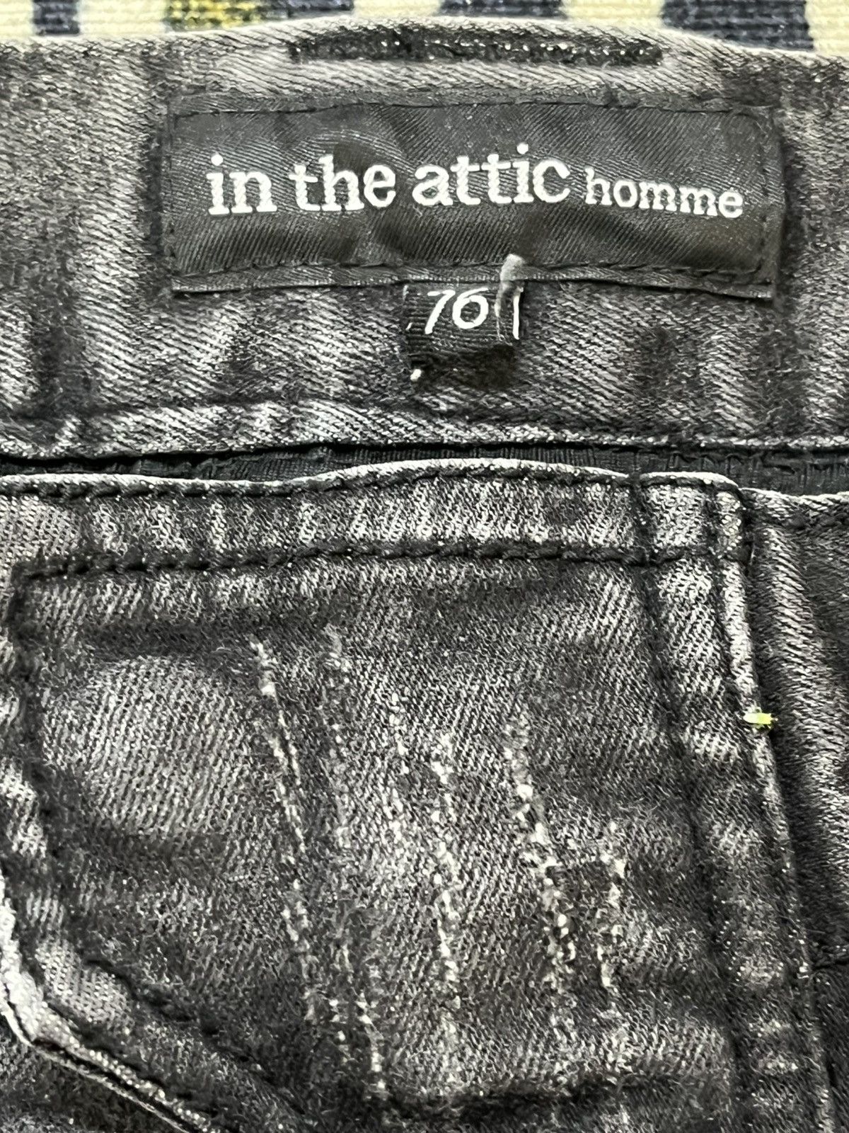 In The Attic Vintage In the Attic Homme Biker Double Knee Denim Size US 31 - 11 Thumbnail
