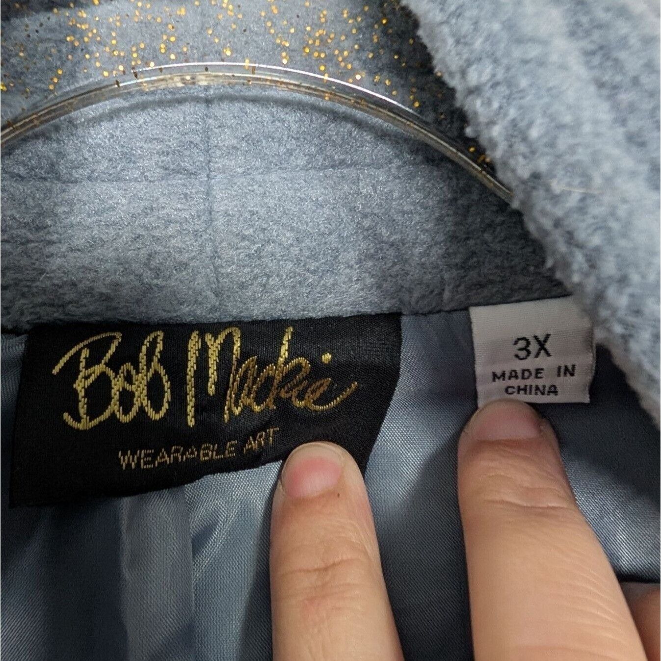 Bob Mackie Bob Mackie Embroidered Jacket Womens Size 3X Blue Floral Size 3XL / US 20-22 - 6 Thumbnail