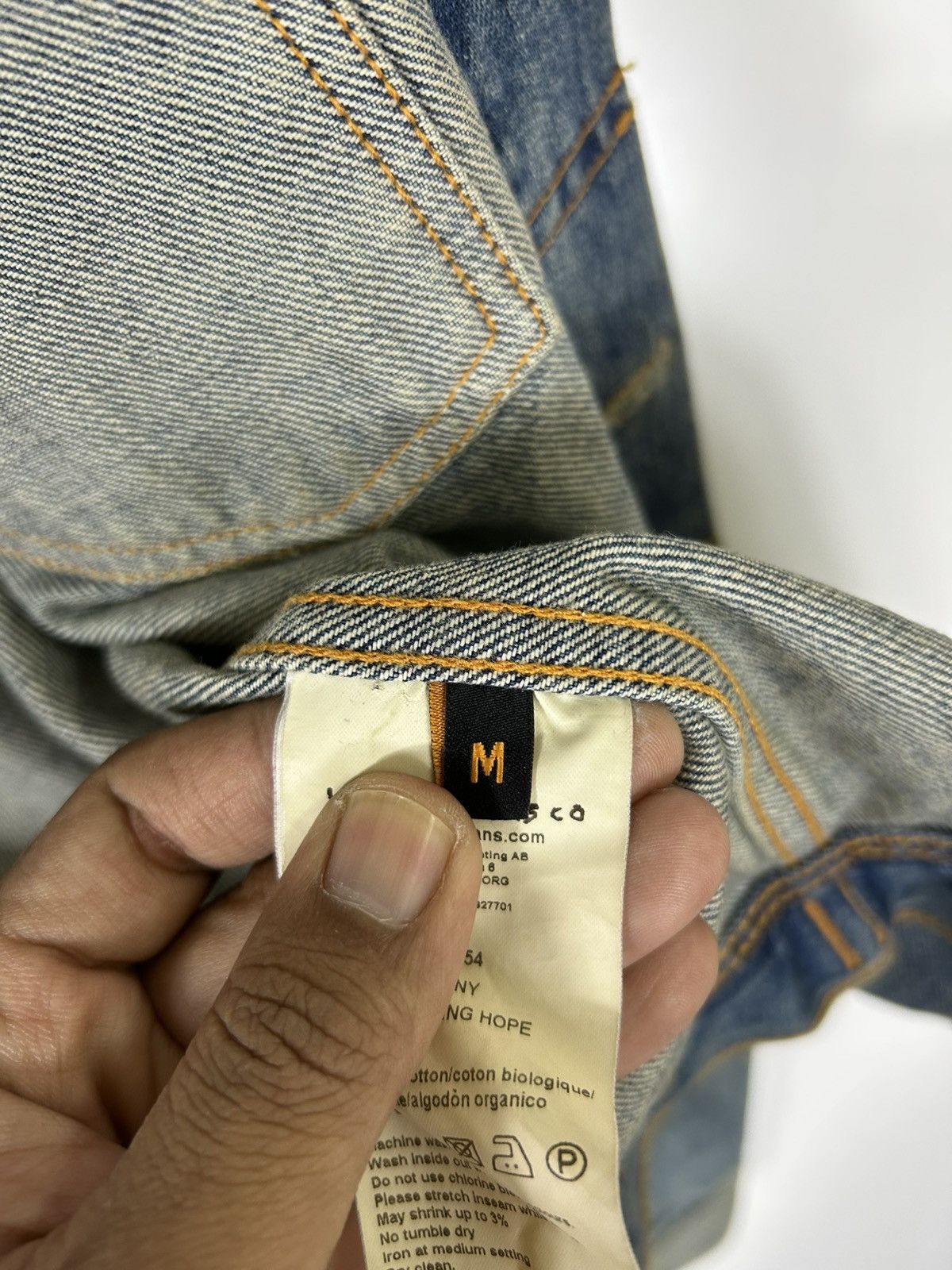 Nudie Jeans Nudie Jeans Organic Denim Jacket Men’s Blue Trucker Jacket Size US M / EU 48-50 / 2 - 13 Thumbnail
