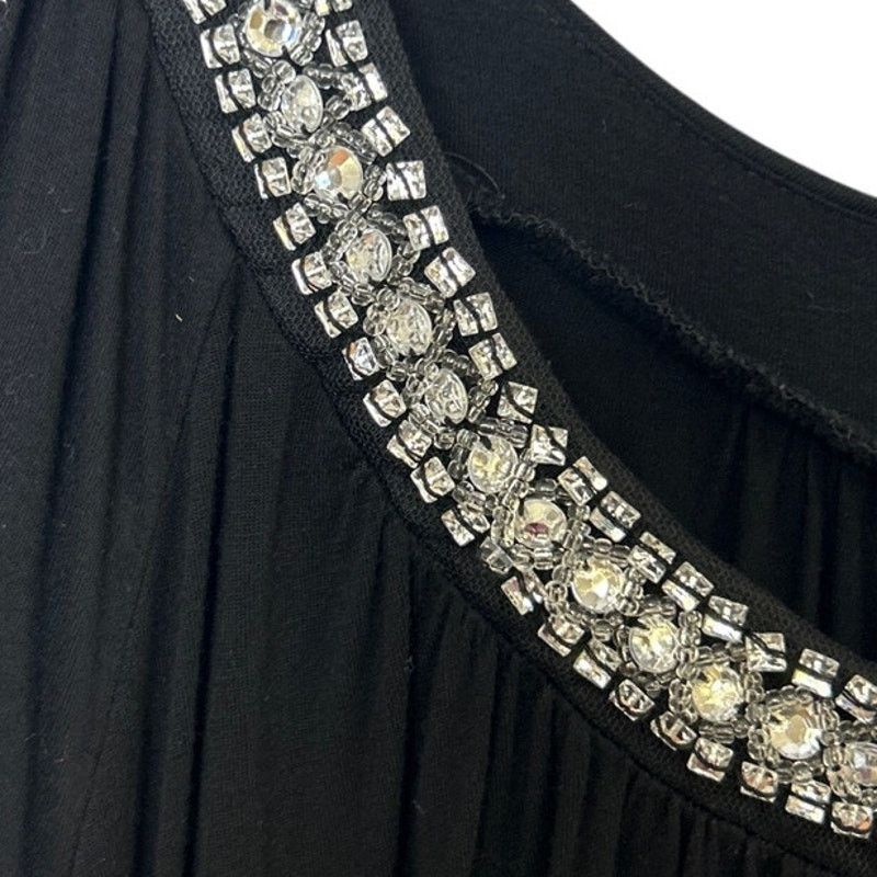 Avenue Avenue Womens Size 22/24 Beaded Rhinestone Collar Blouse Size 3XL / US 20-22 - 2 Thumbnail