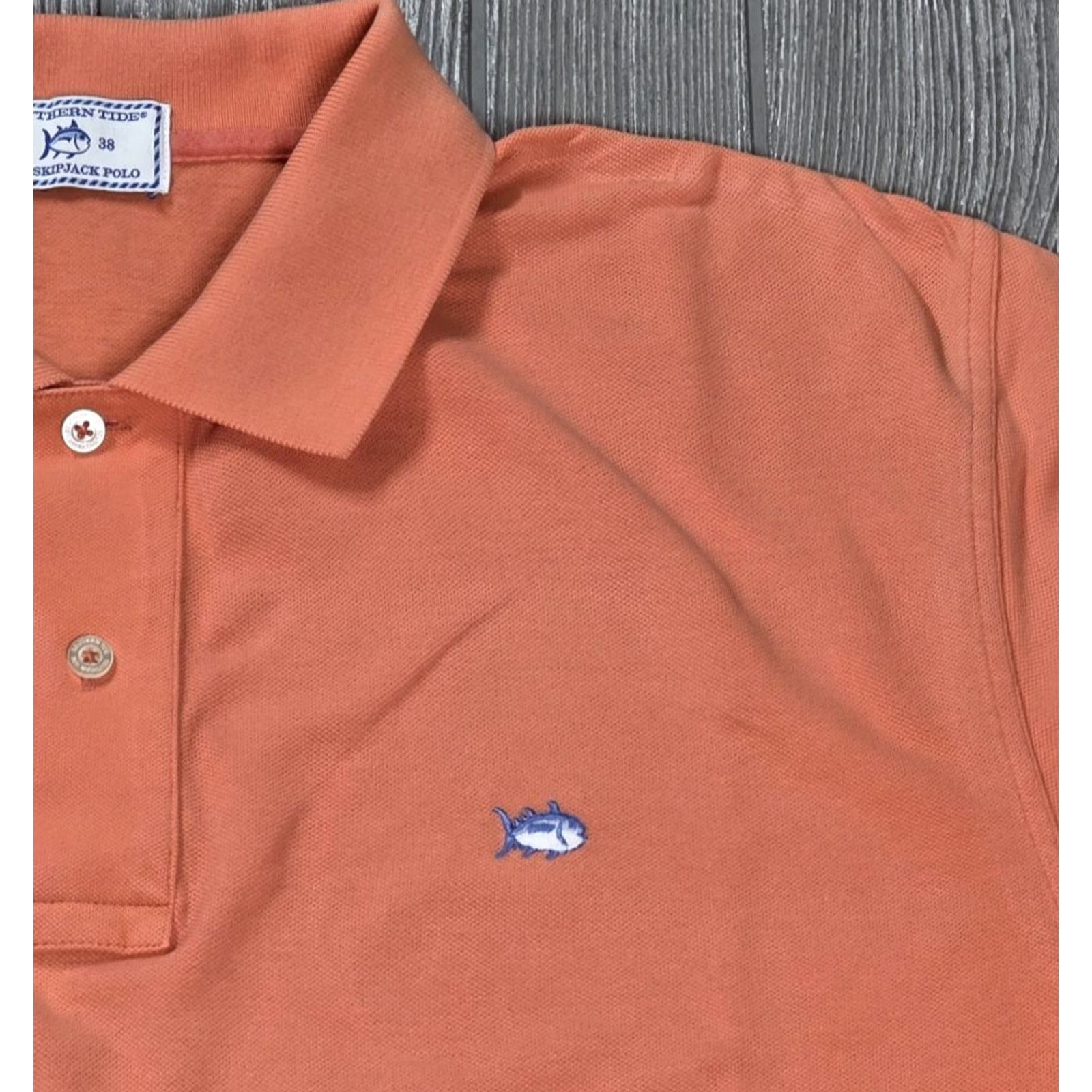 Southern Tide Southern Tide Polo Shirt M Orange Short Sleeve Mens Polo Cotton Whale Logo Size US M / EU 48-50 / 2 - 3 Thumbnail