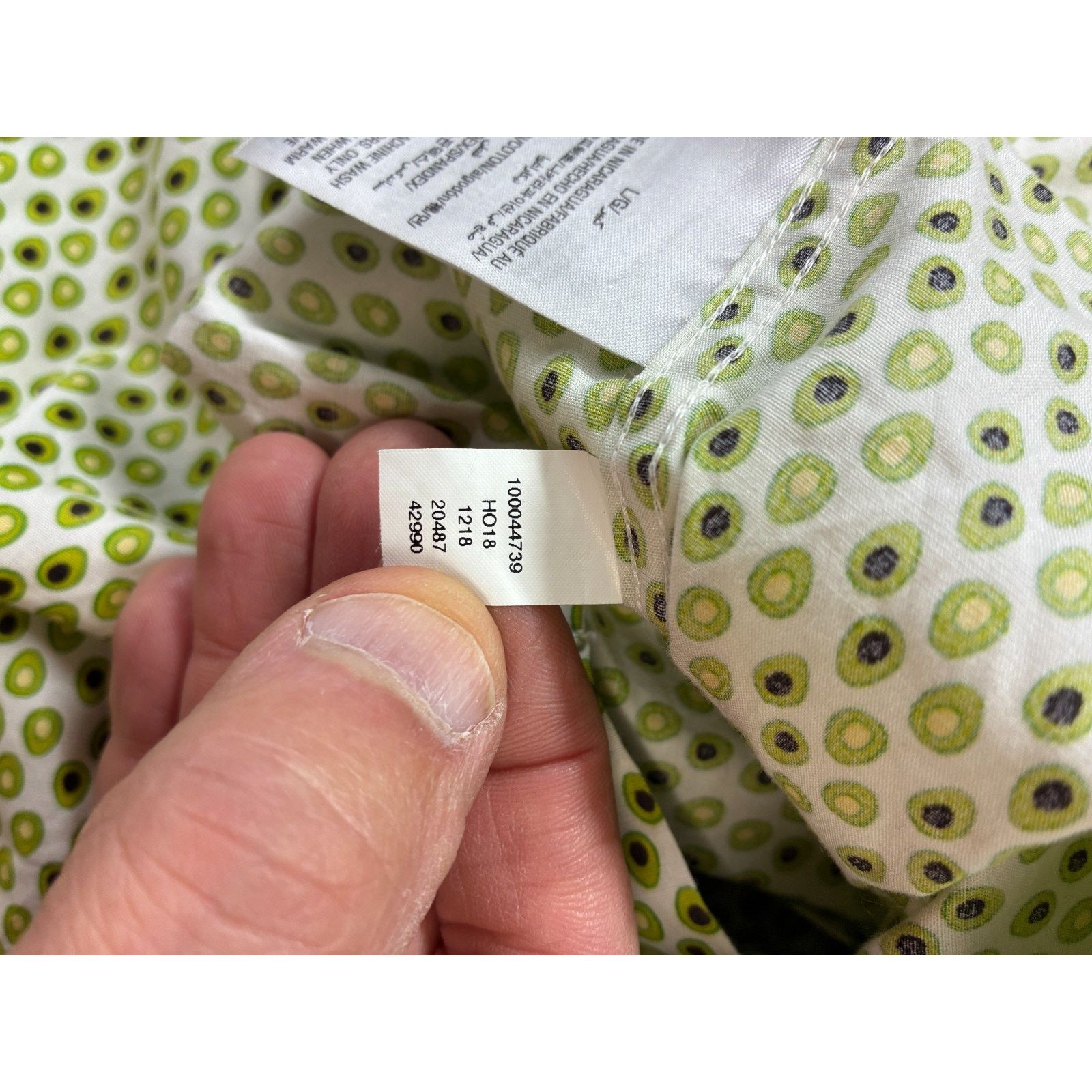 Club Room Club Room Men’s Button-Down Shirt Avocado Print Green Size US L / EU 52-54 / 3 - 8 Thumbnail