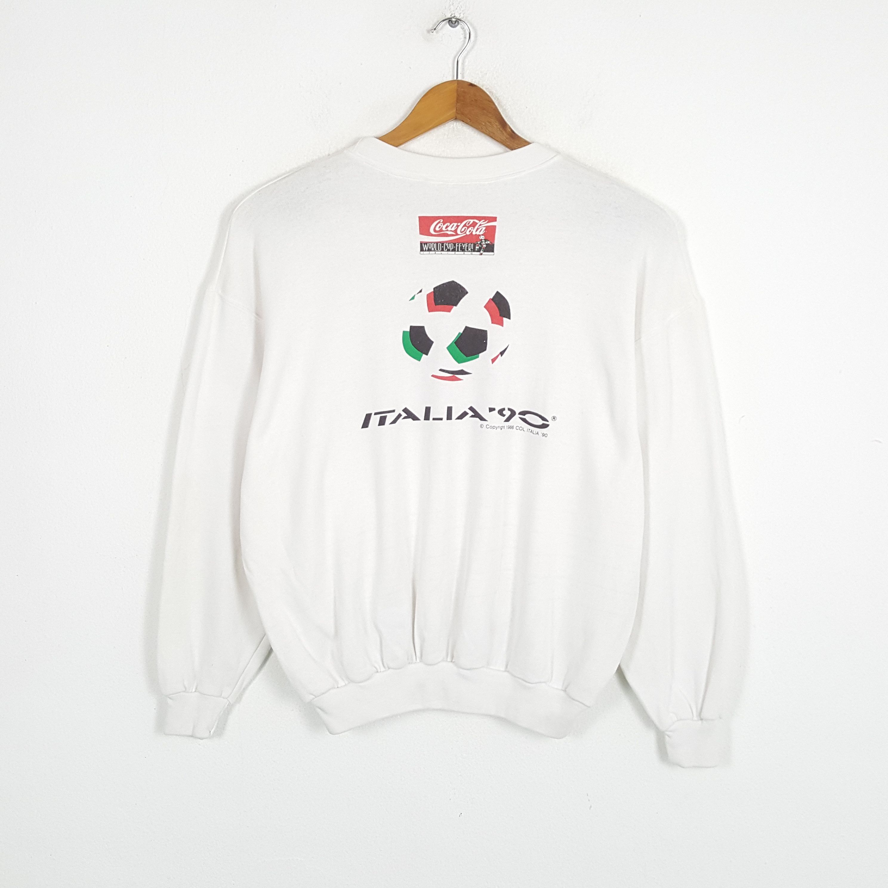 Coca Cola × Vintage Vintage COCA COLA WORLD CUP ITALIA 1990 Promo Sweatshirt Size US XL / EU 56 / 4 - 3 Thumbnail