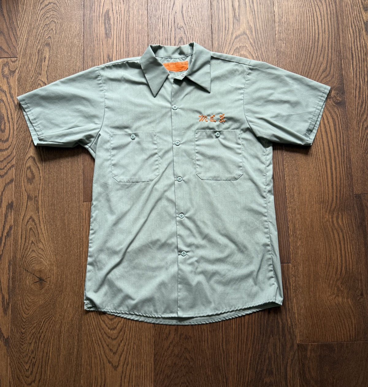 Vintage Vintage 70s Chain Stitched Button Up Work Shirt Size US M / EU 48-50 / 2 - 1 Thumbnail